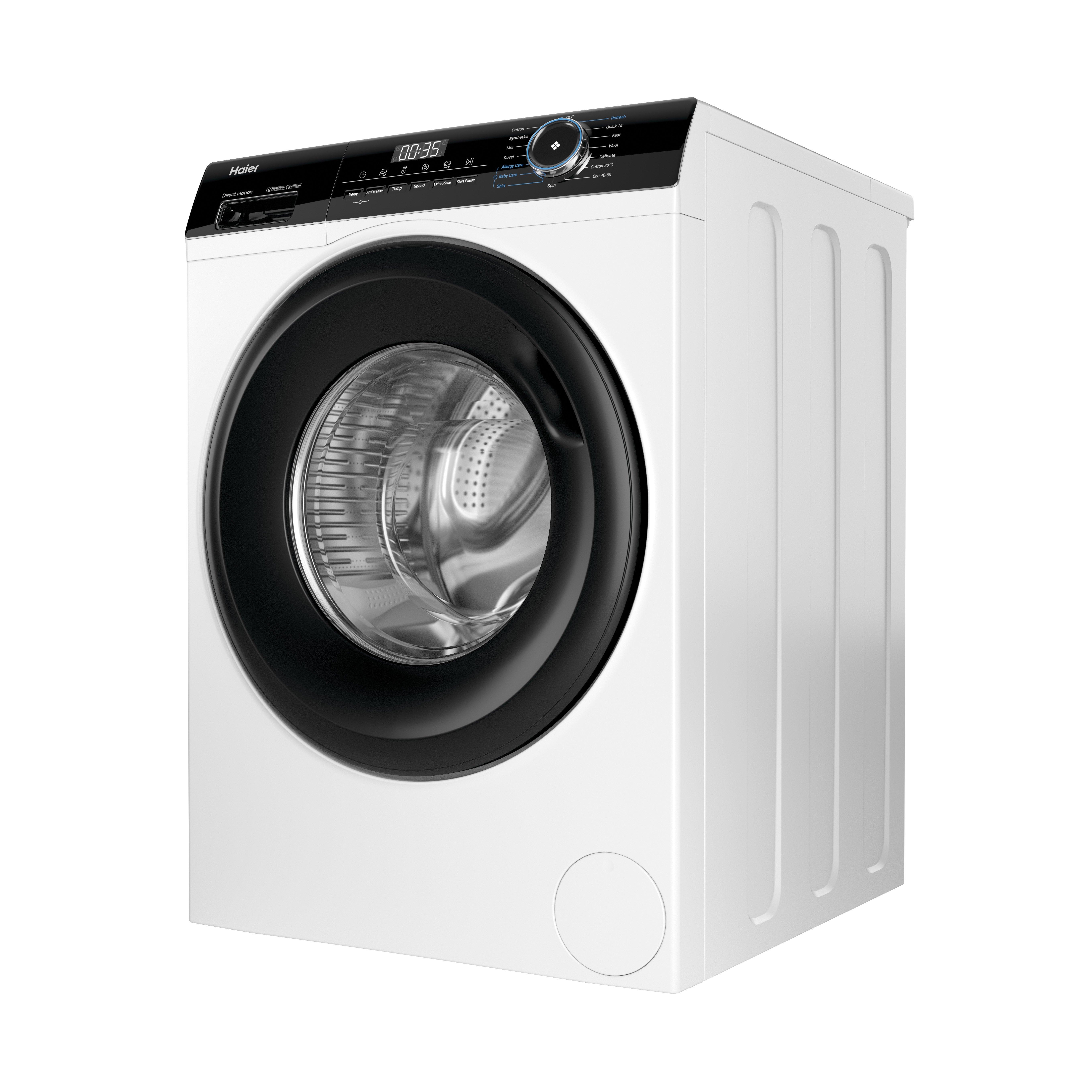 Haier HW80-B16939 8kg 1600 Spin Washing Machine - White thumbnail image