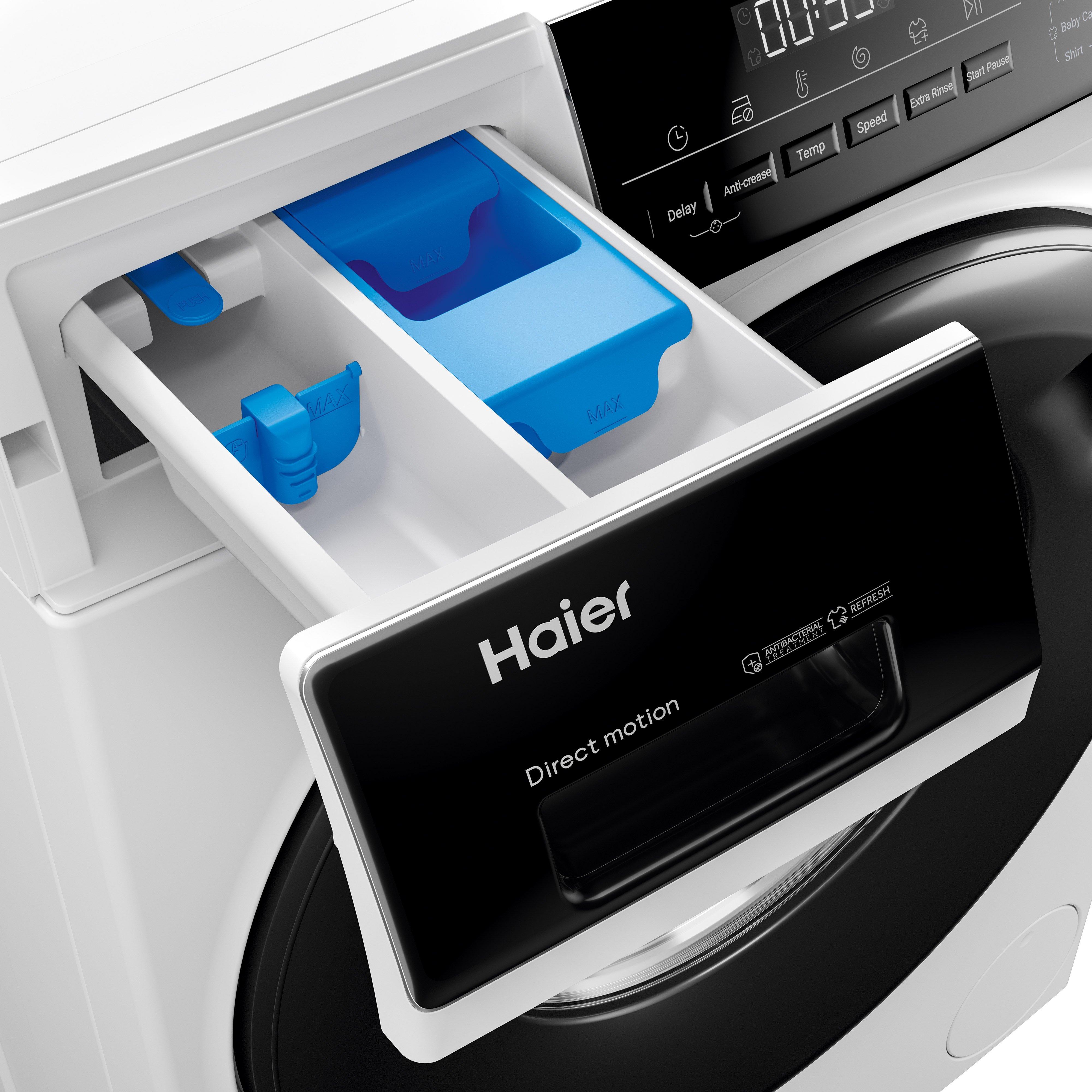 Haier HW80-B16939 8kg 1600 Spin Washing Machine - White thumbnail image
