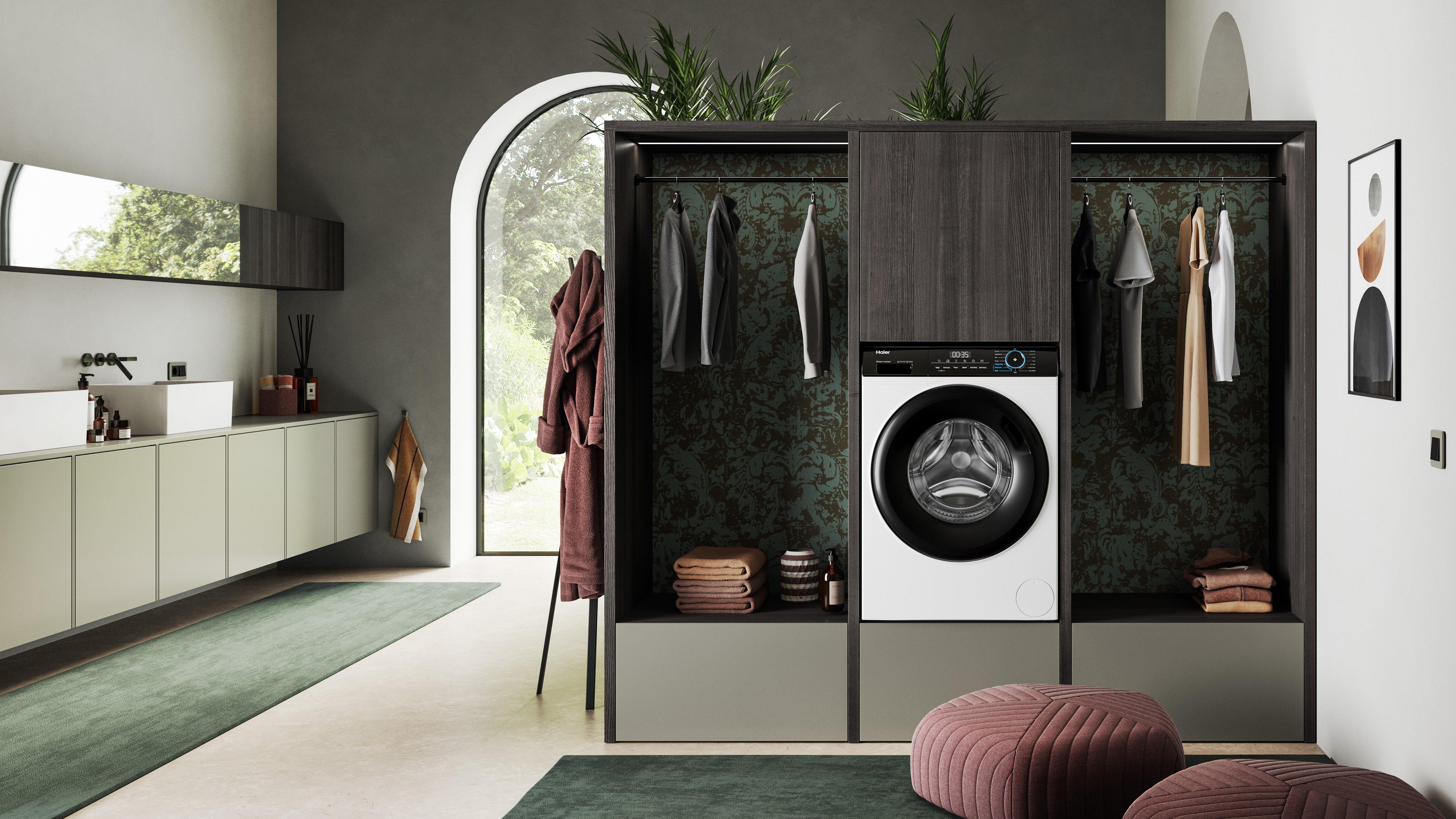 Haier HW80-B16939 8kg 1600 Spin Washing Machine - White thumbnail image
