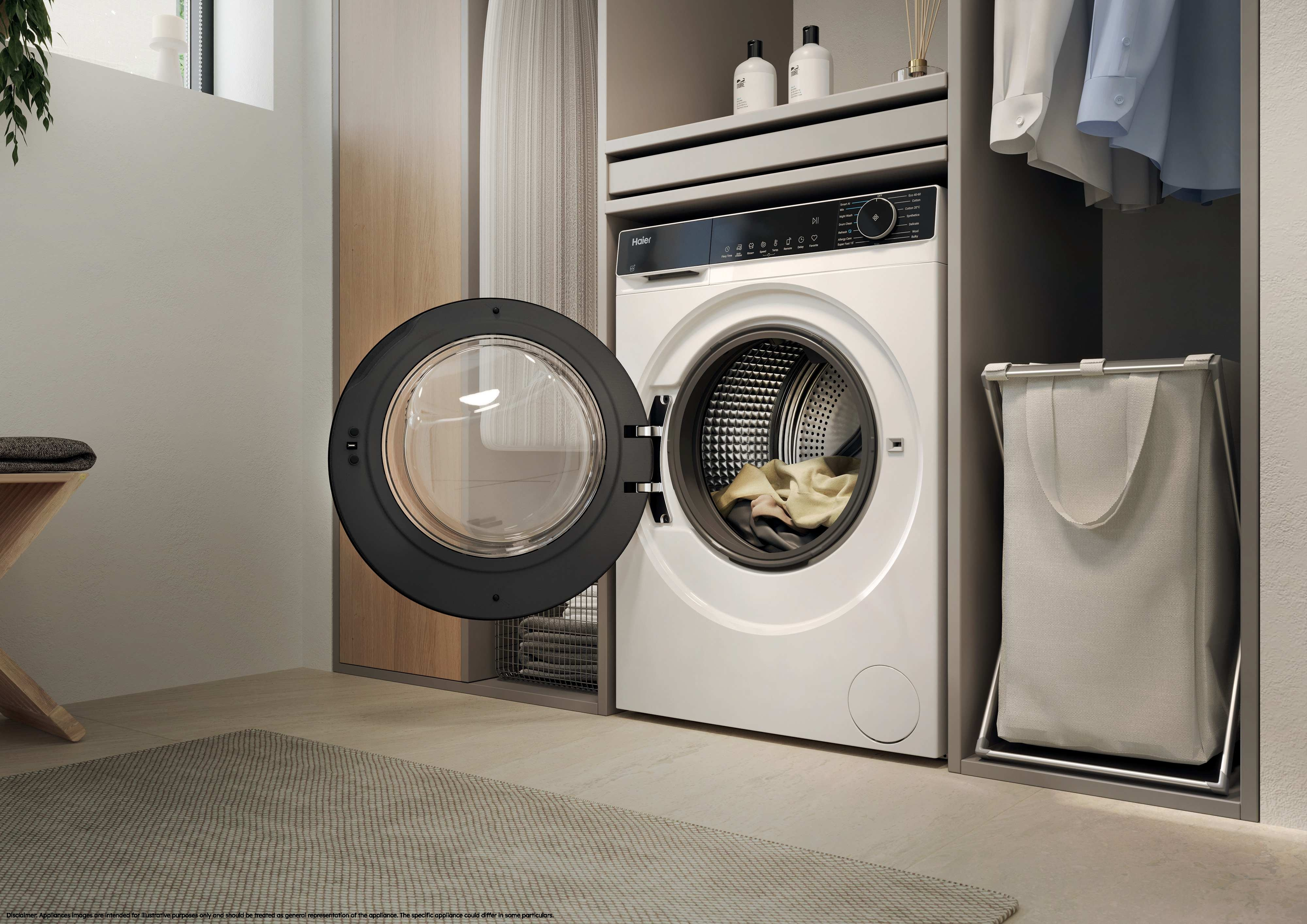 Haier HW90-BP14357TU1 9kg 1400 Spin Washing Machine - White thumbnail image