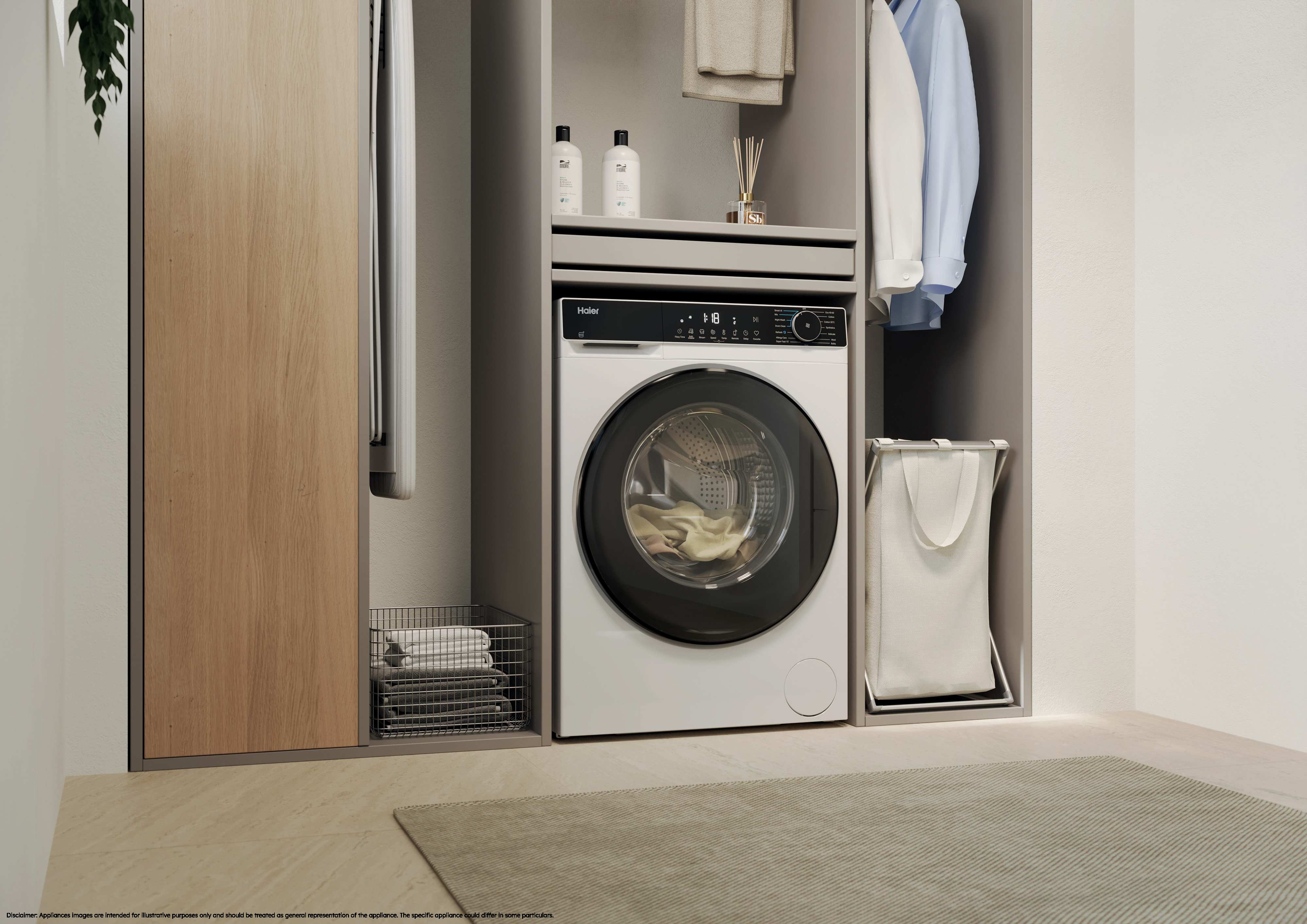 Haier HW90-BP14357TU1 9kg 1400 Spin Washing Machine - White thumbnail image