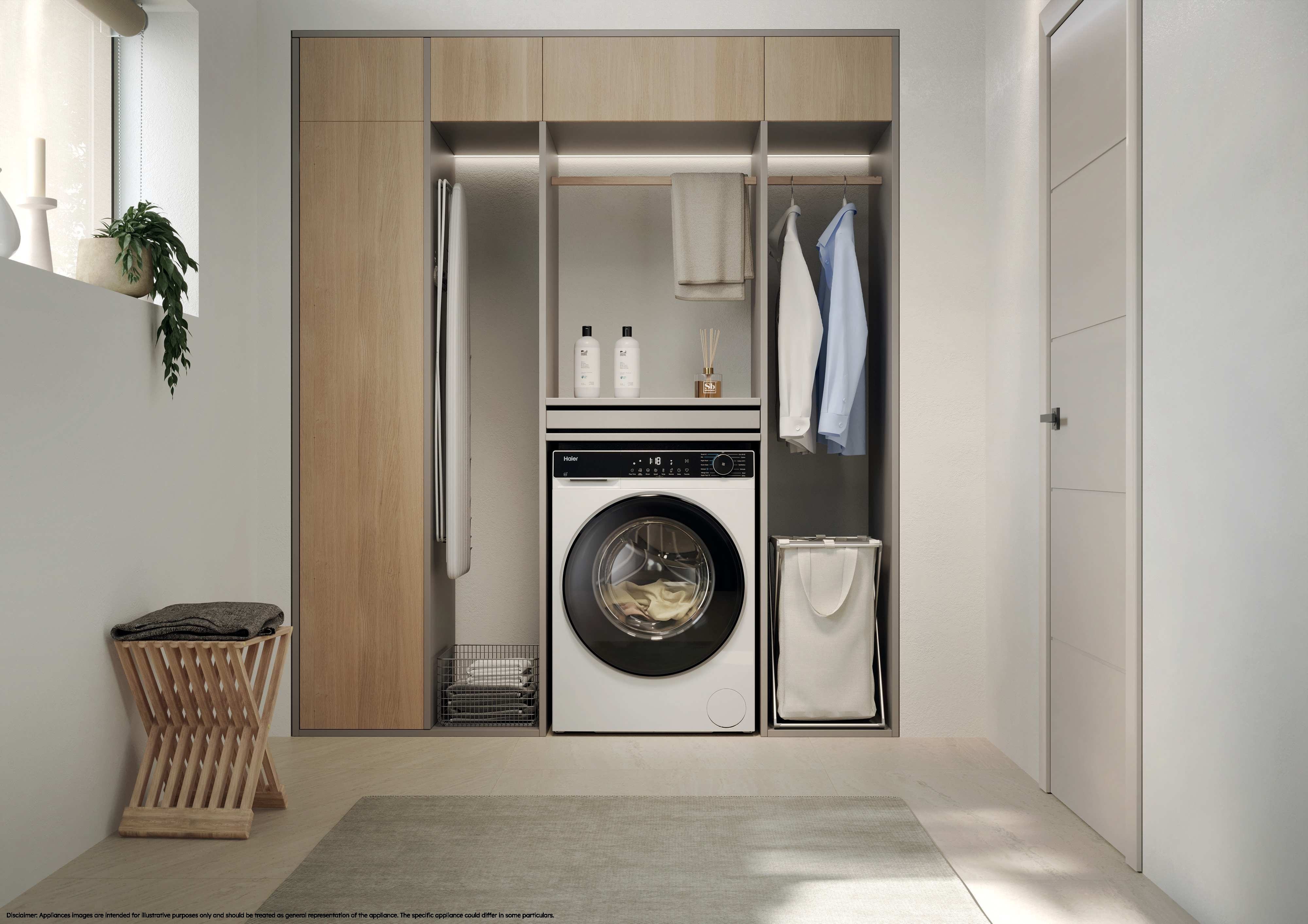 Haier HW90-BP14357TUUK 9kg, 1400 Spin Washing Machine - White thumbnail image