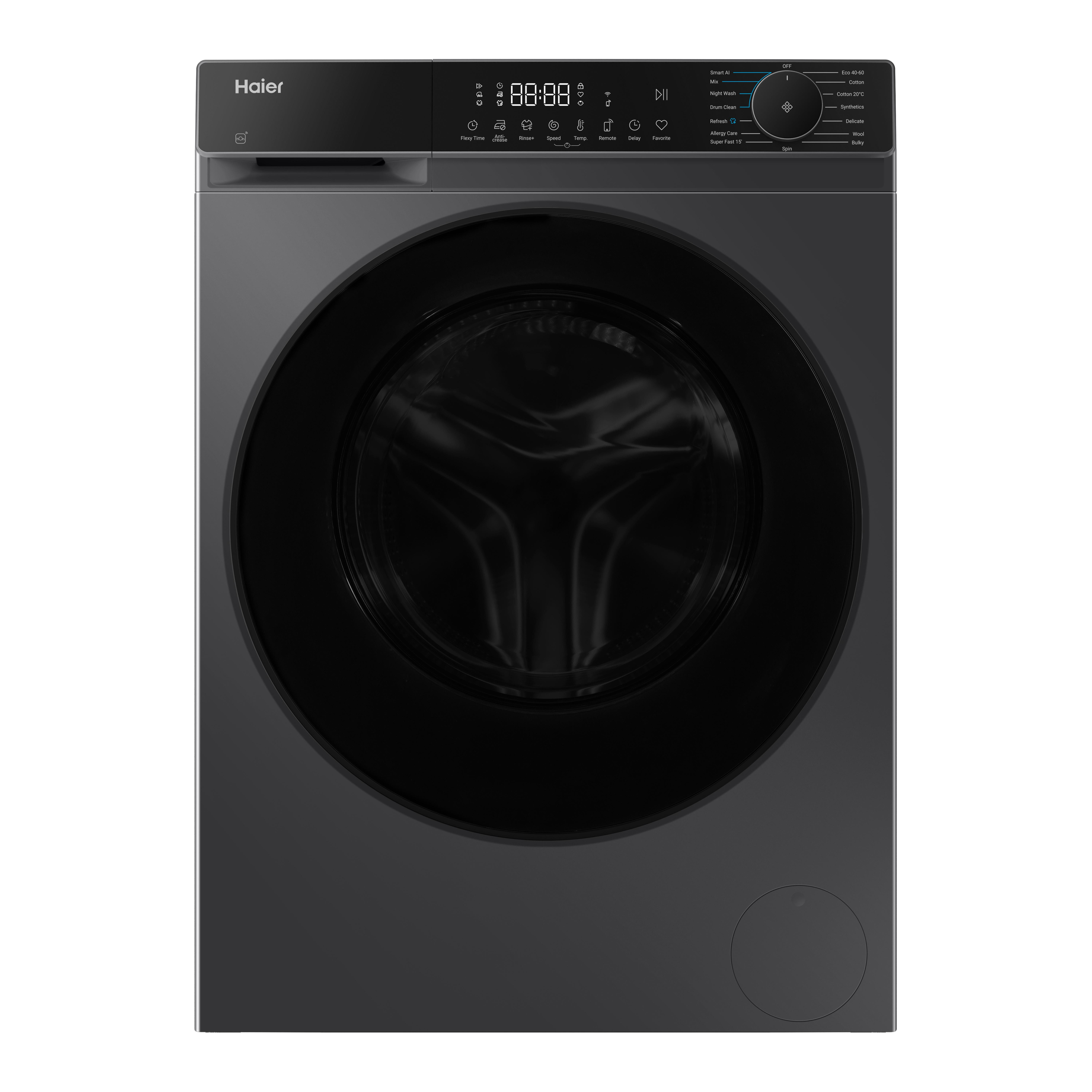 Haier X5 Plus HW9BP14357AEGTUK 9kg 1400 Spin Washing Machine - Graphite, thumbnail image