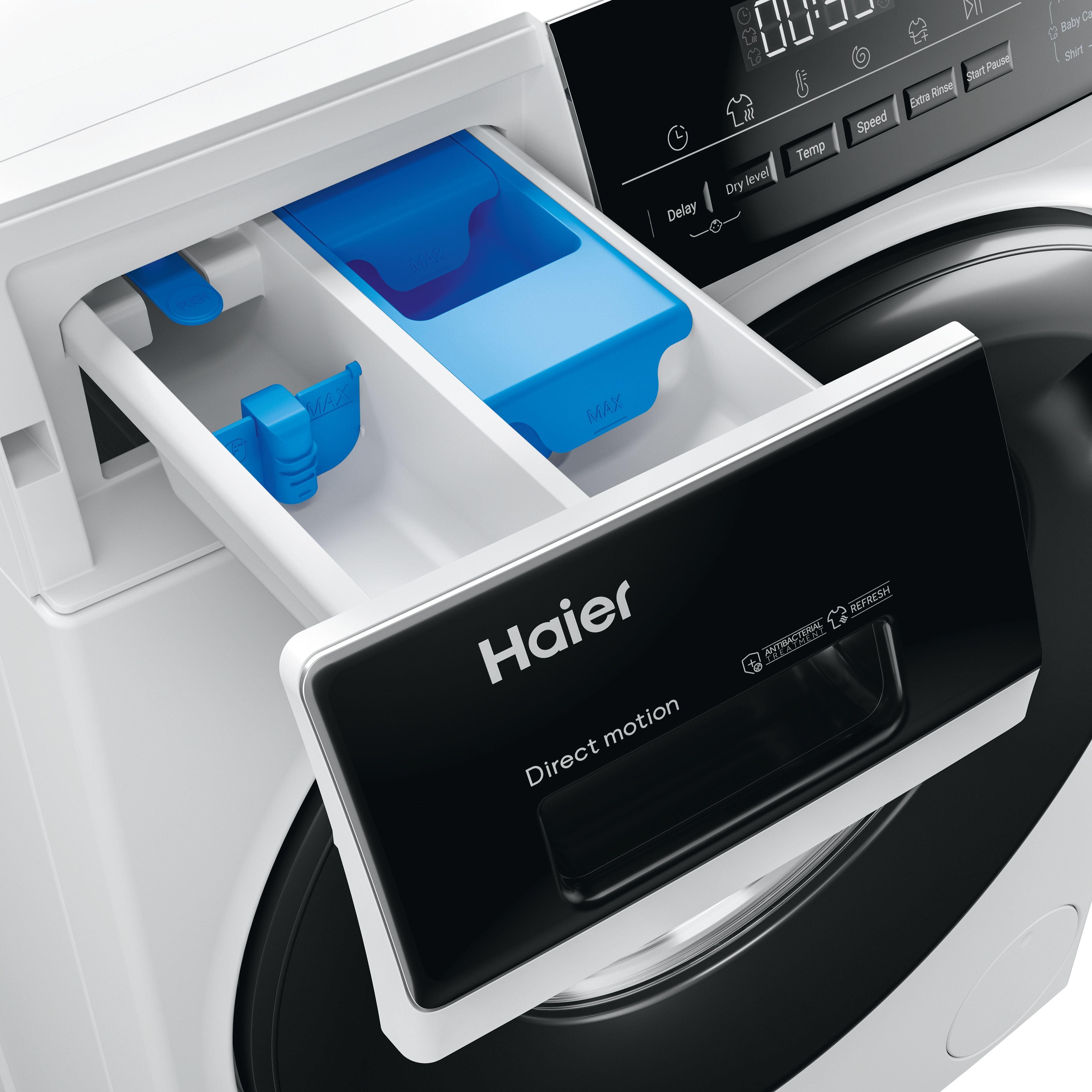 Haier HWD90-B14939 9kg/6kg 1400 Spin  Washer Dryer - White thumbnail image