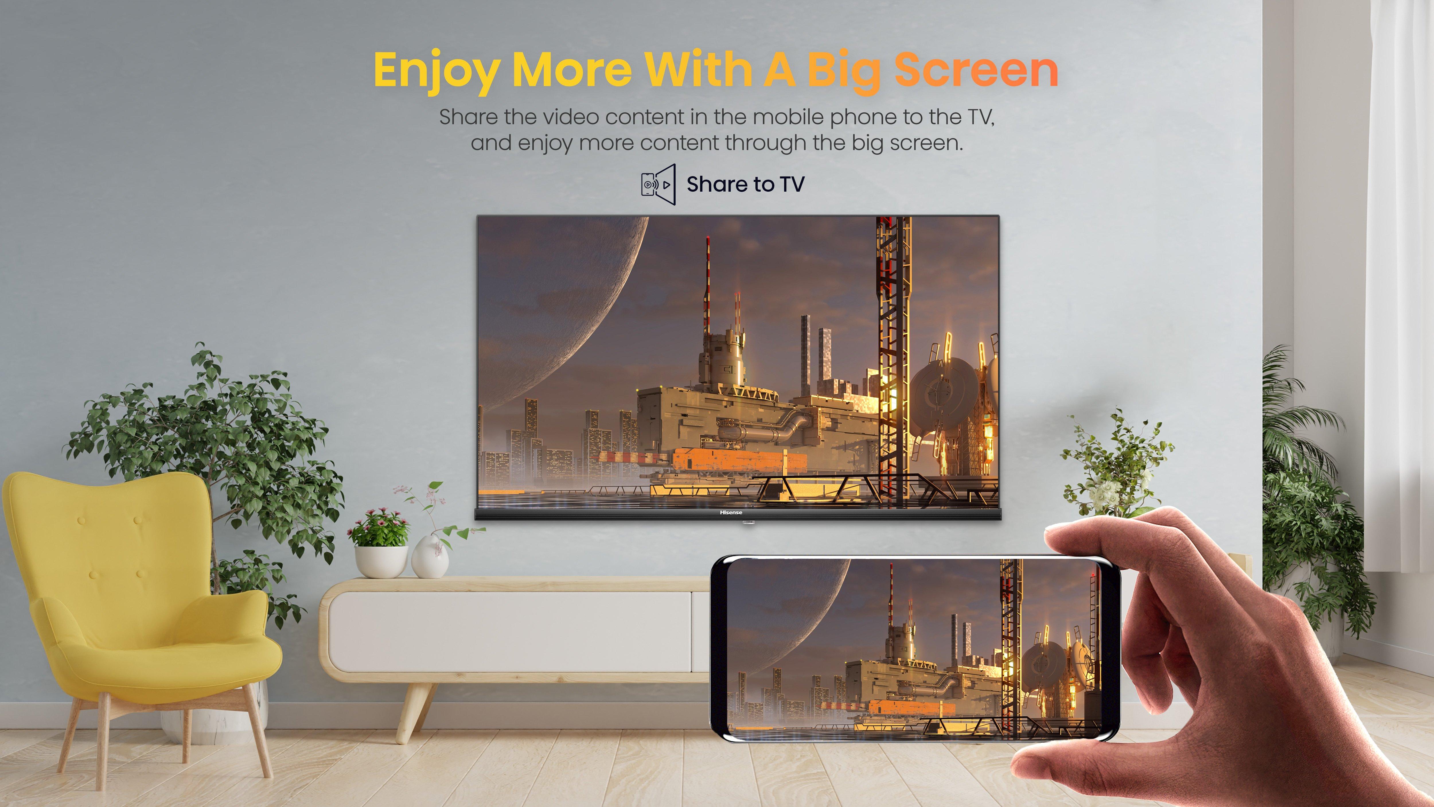 Hisense 32A4KTUK 32" HDR Smart TV - Black thumbnail image