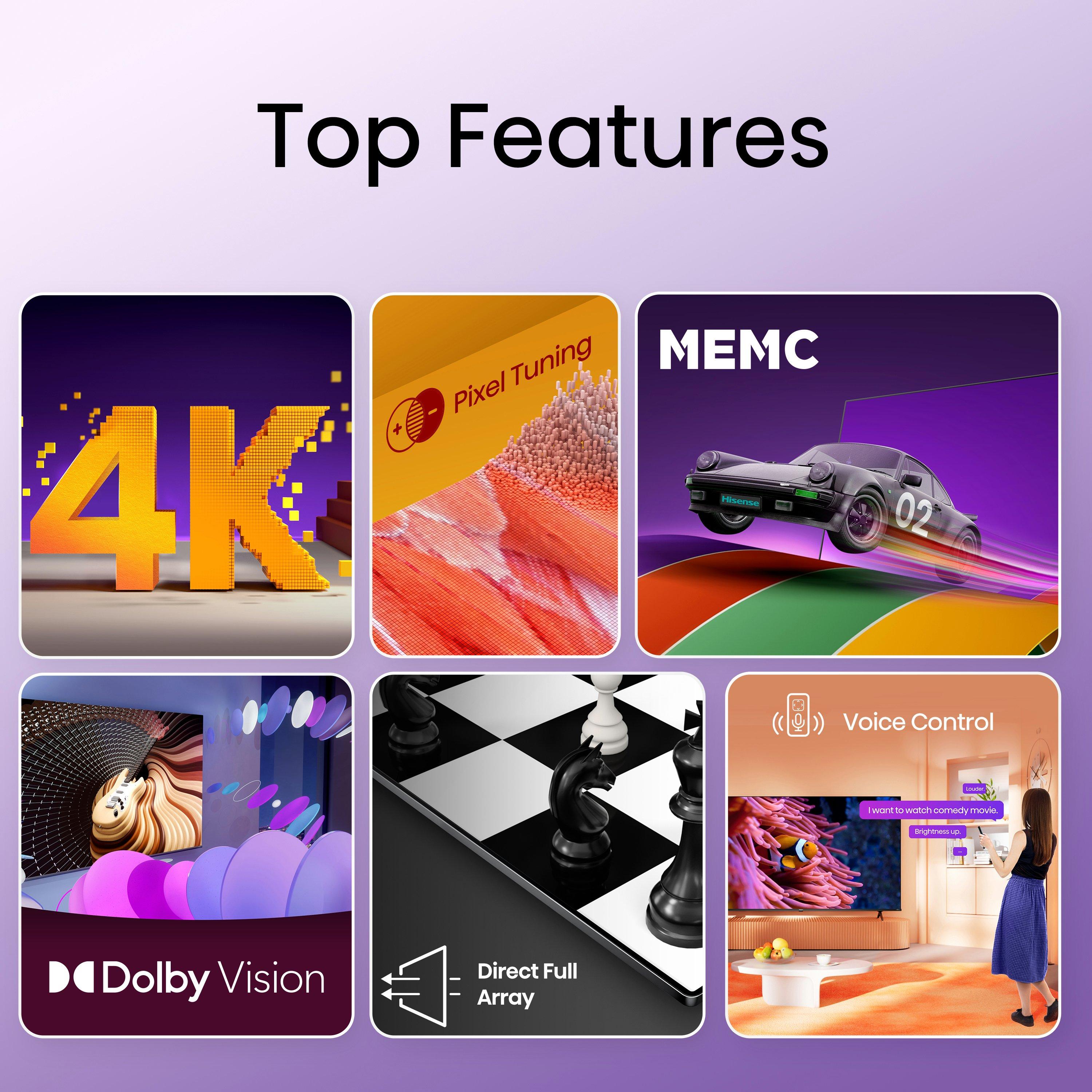 Hisense 75A6KTUK 75" 4K Ultra HD Smart TV  thumbnail image