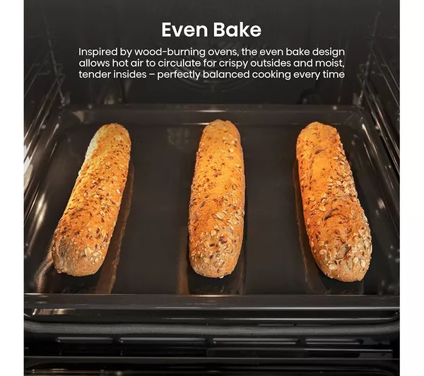Hisense BI622ABPGUK  Built In Electric Single Steam, Plug & Play Oven - Jet Black thumbnail image