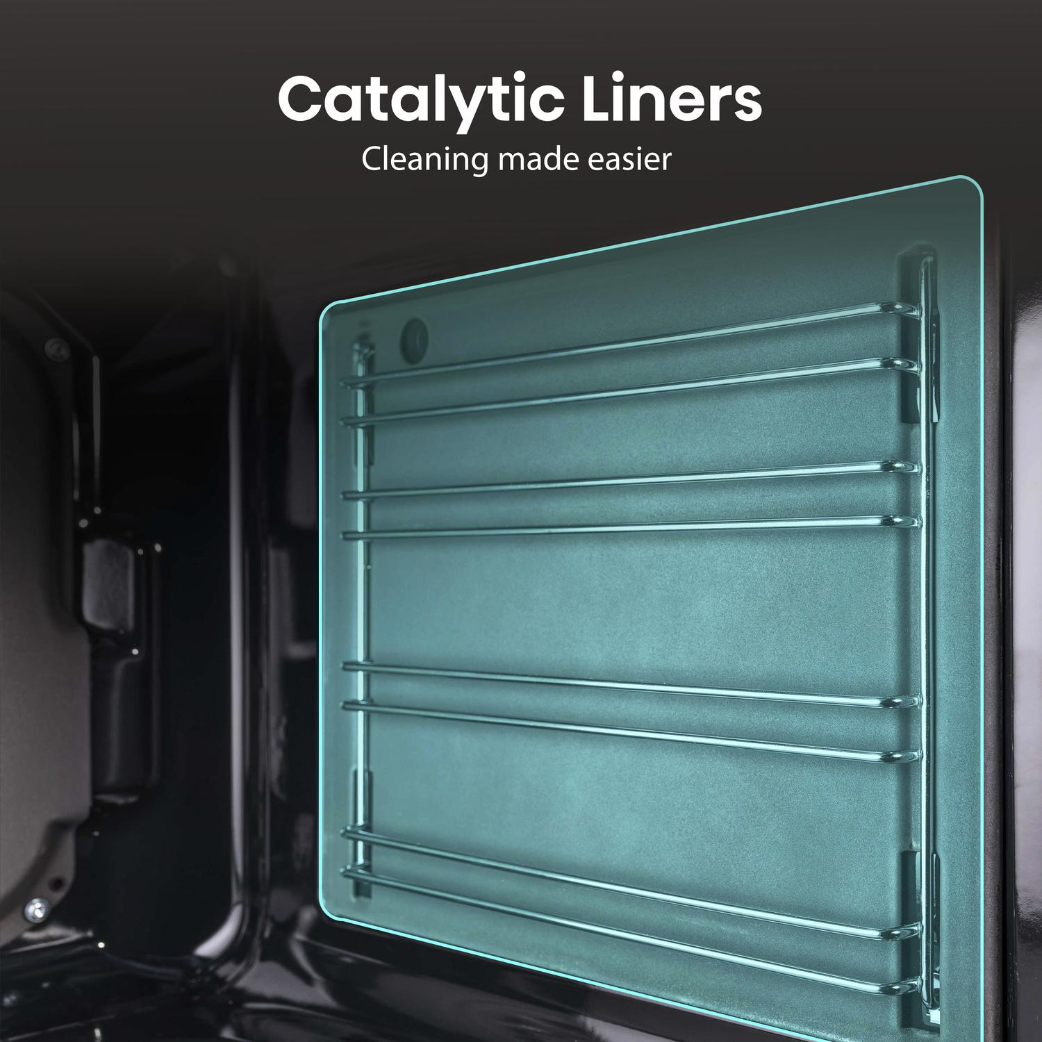 Hisense BUD714221CX 59.4cm Built Under Electric Double Oven - Black & Stainless Steel thumbnail image