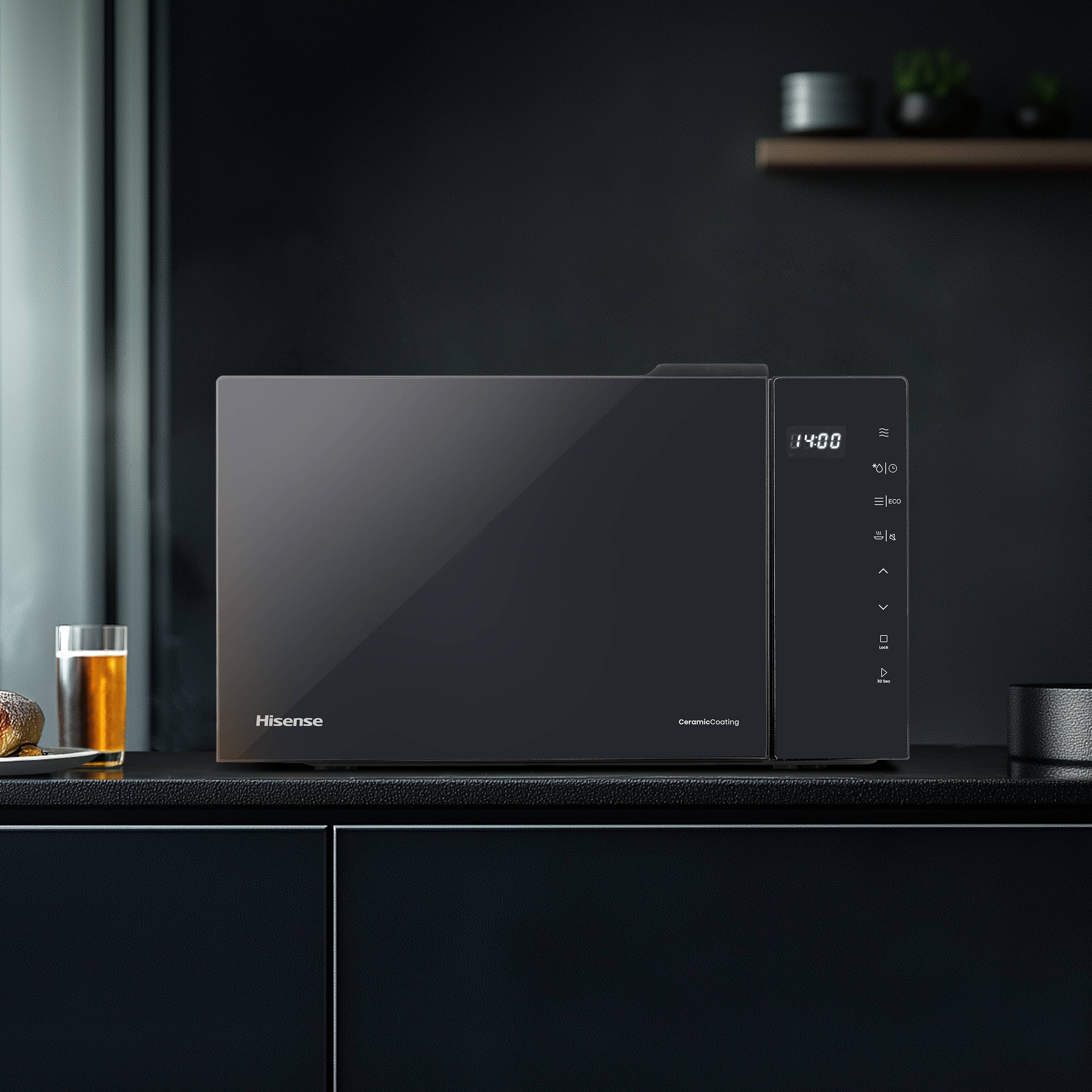 Hisense H23MOBS5H4UK 23 Litres Solo Microwave - Black thumbnail image