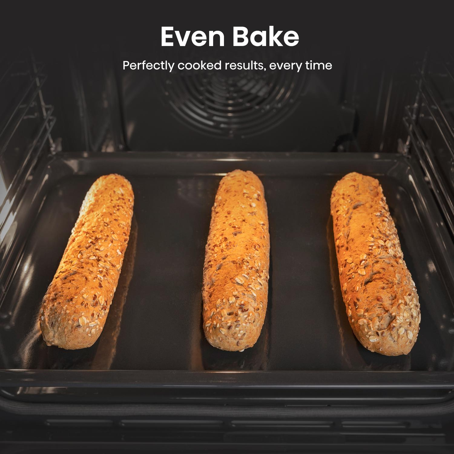 Hisense HDCEC5C10B 50cm Double Oven Electric Cooker with Ceramic Hob - Black thumbnail image