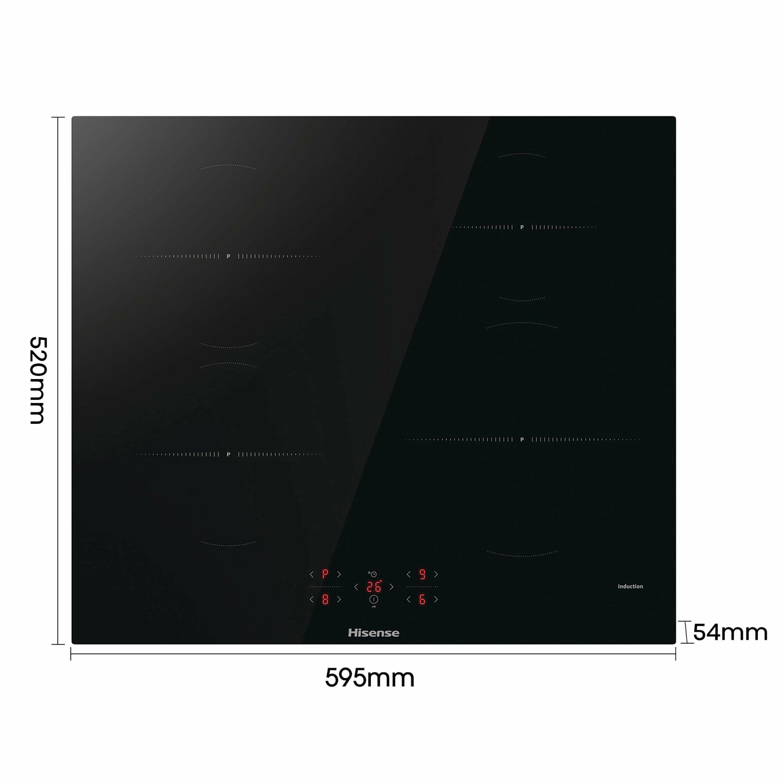 Hisense HI6401BSC 59.5cm Induction Hob - Black thumbnail image