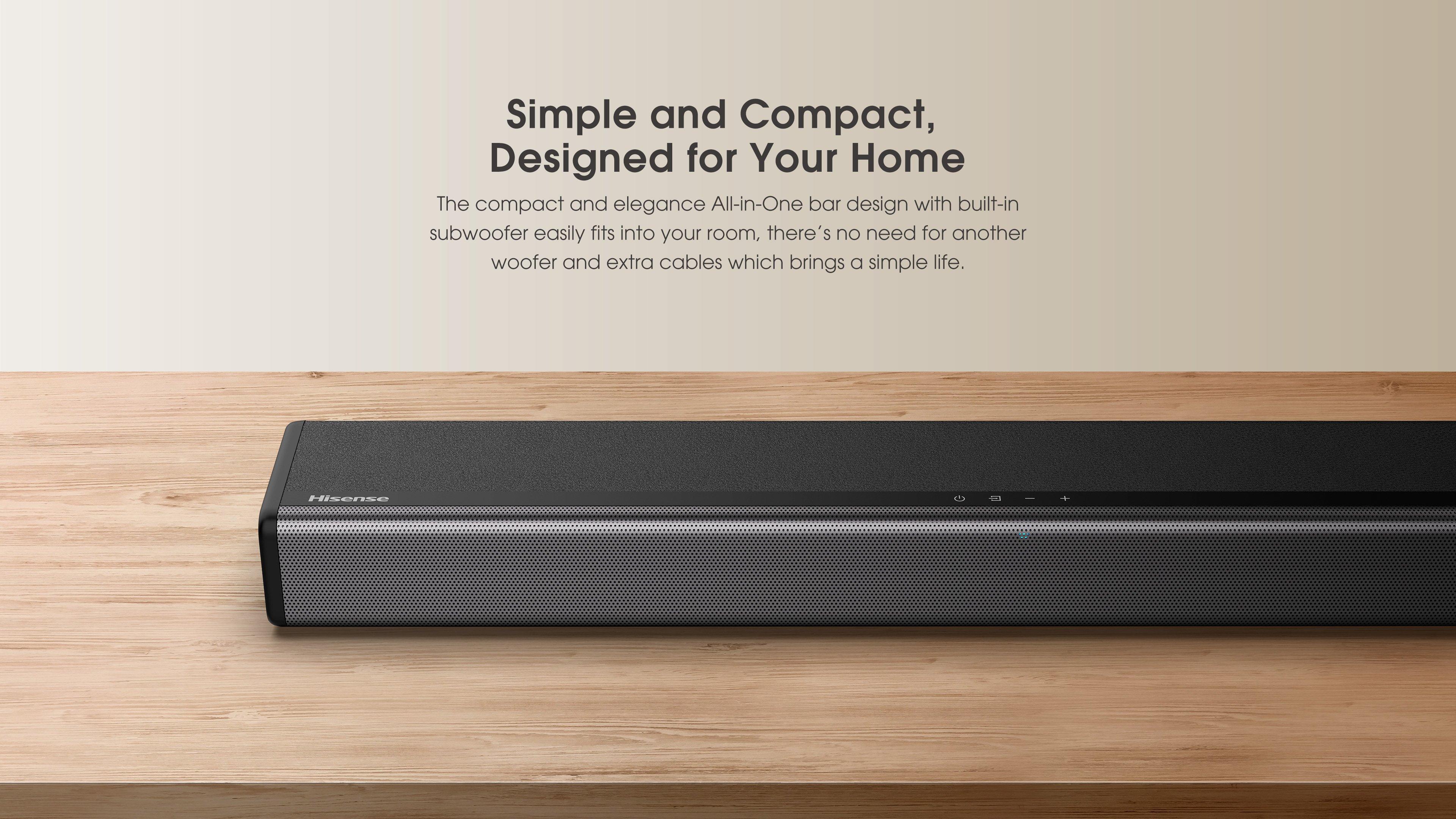 Hisense HS214 Soundbar - Black  thumbnail image