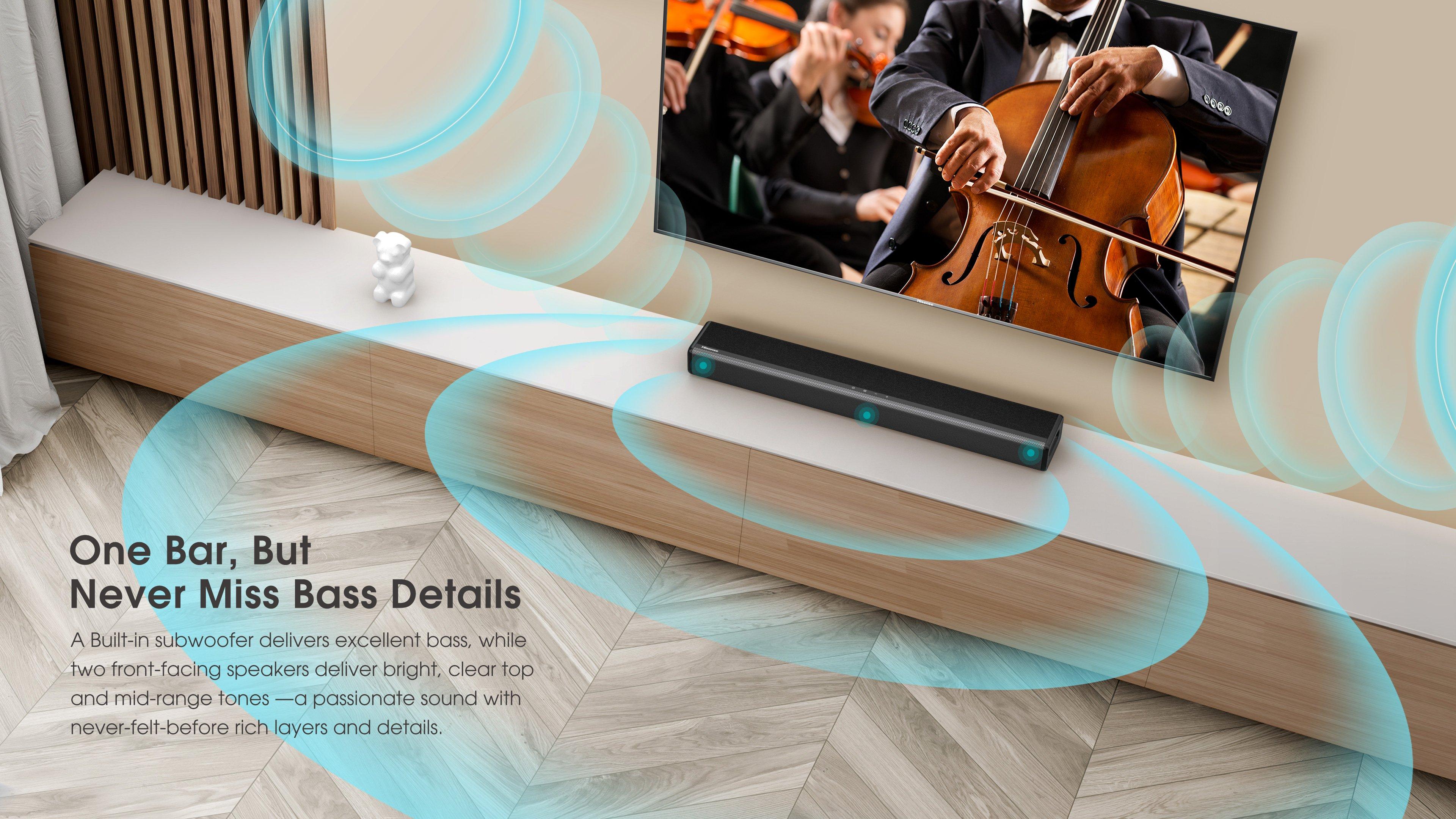 Hisense HS214 Soundbar - Black  thumbnail image