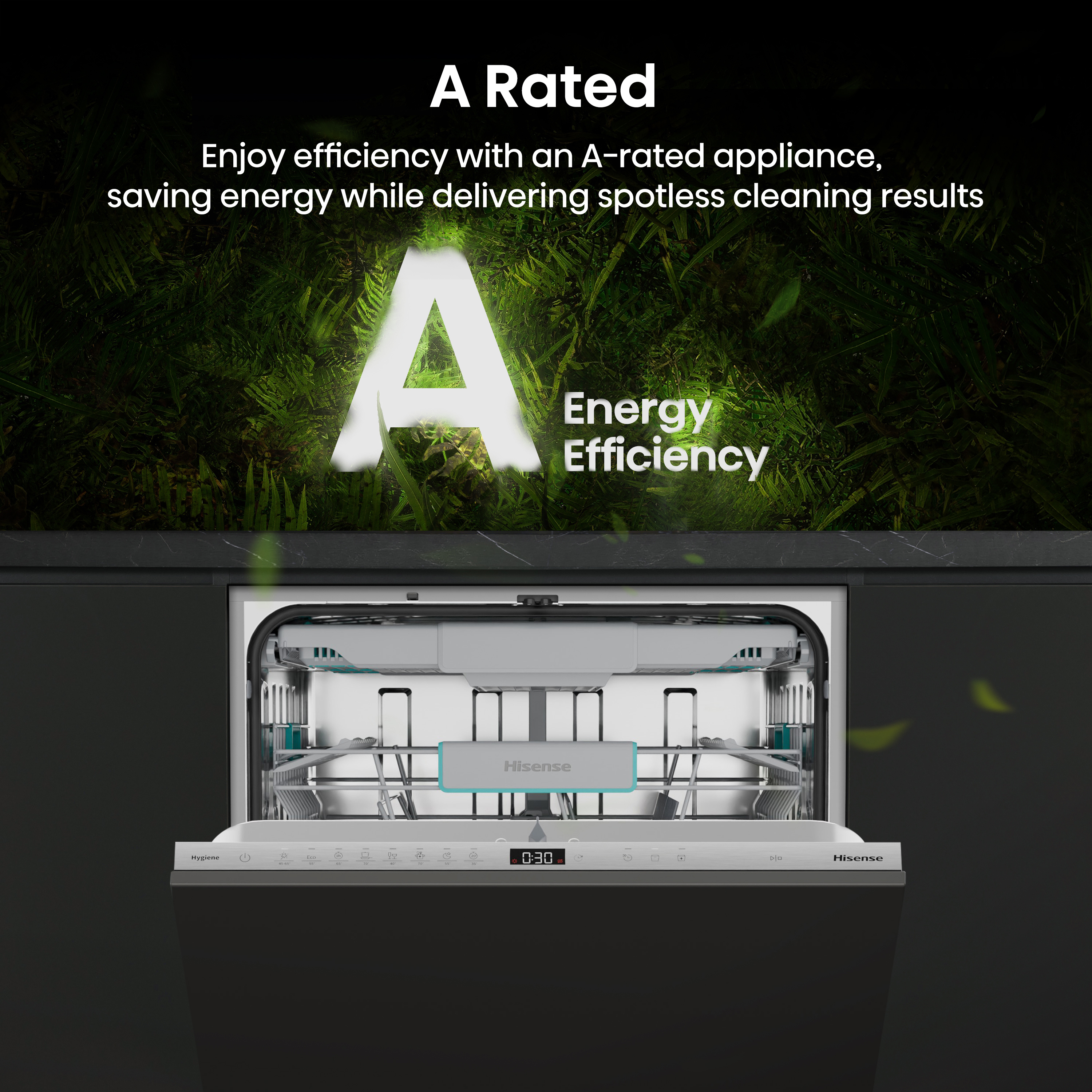 Hisense HV16AUK Full-Size Fully Integrated Dishwasher - 16 Place Settings thumbnail image