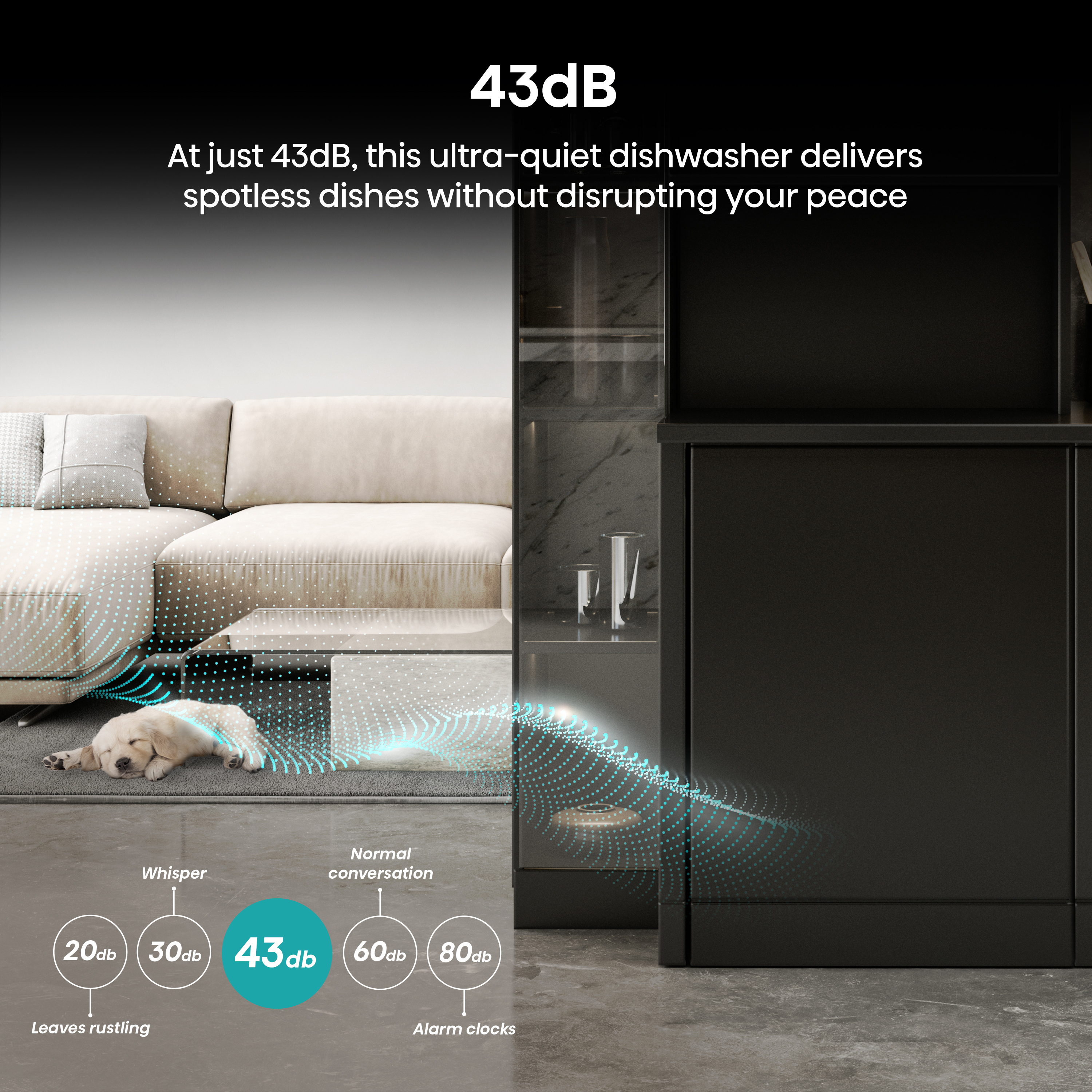 Hisense HV16AUK Full-Size Fully Integrated Dishwasher - 16 Place Settings thumbnail image