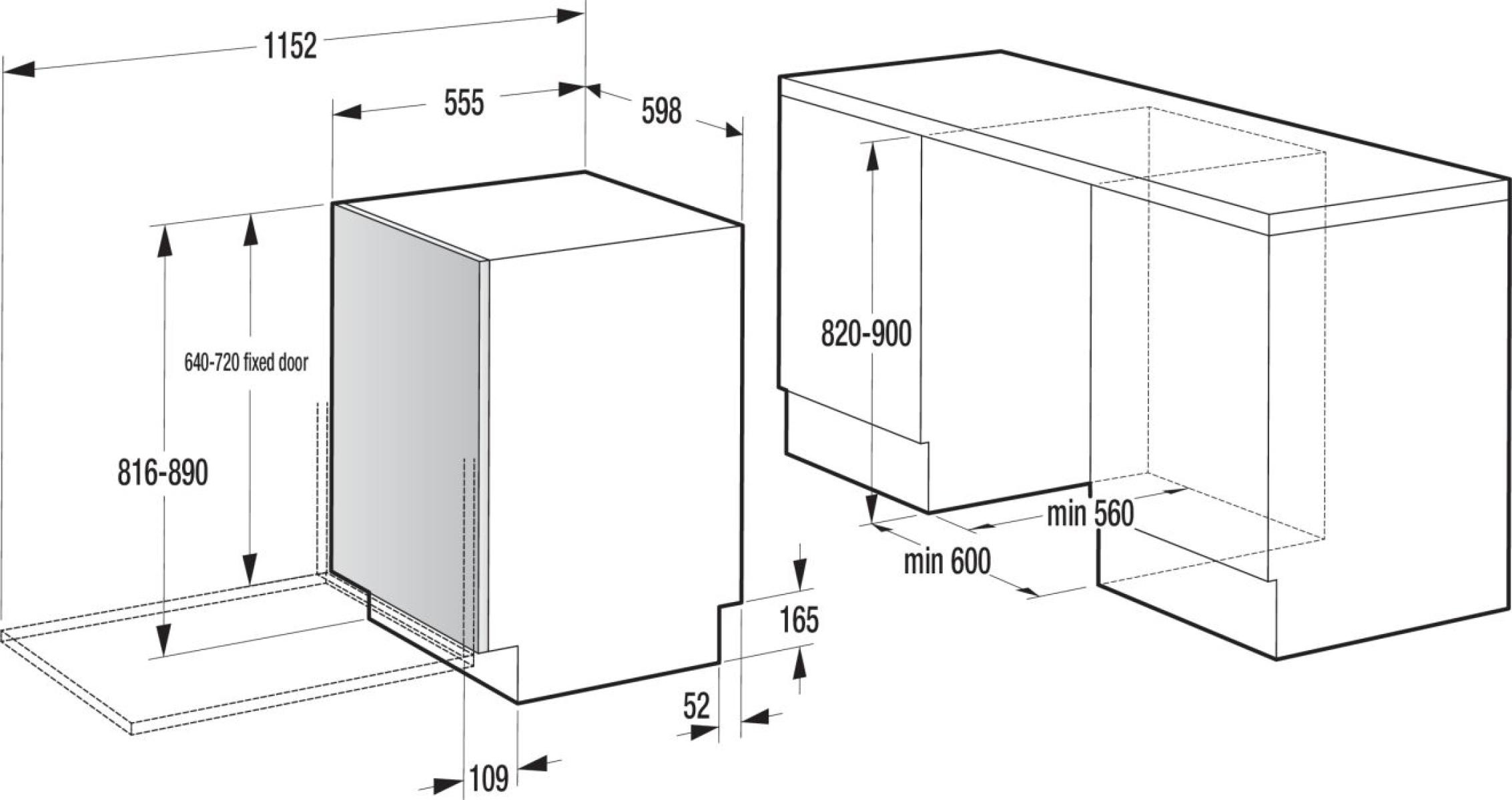 Hisense HV663A60UK Full-Size Fully Integrated Dishwasher - 16 Place Settings thumbnail image