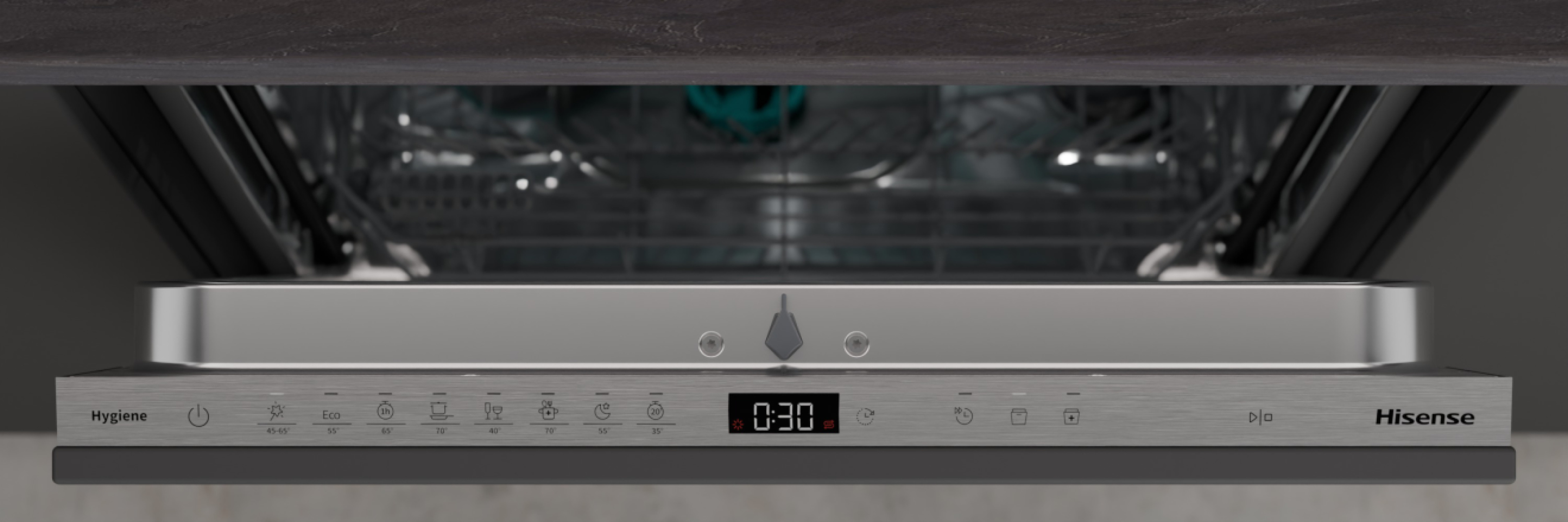 Hisense HV663A60UK Full-Size Fully Integrated Dishwasher - 16 Place Settings thumbnail image
