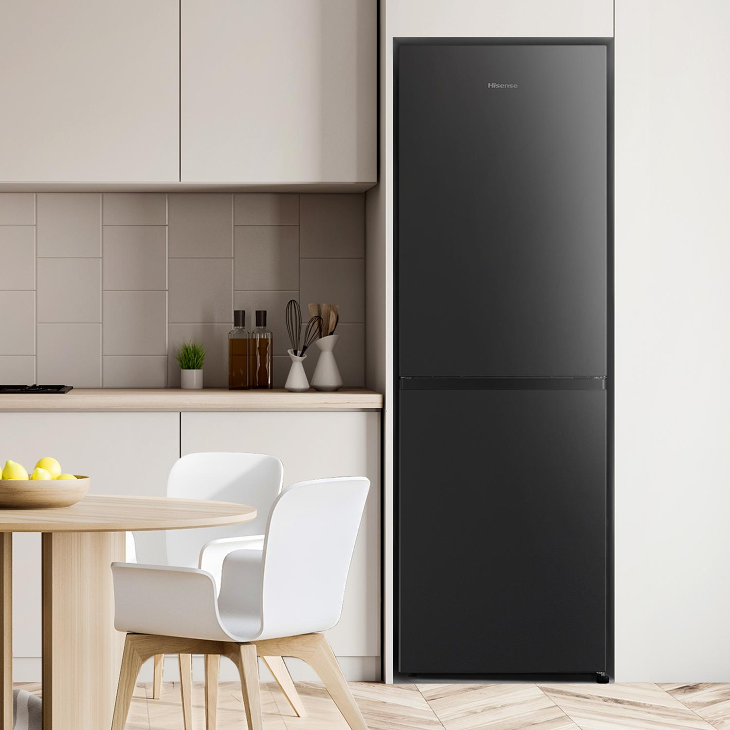 Hisense RB327N4ABD 55cm 50/50 Frost Free Fridge Freezer - Black thumbnail image