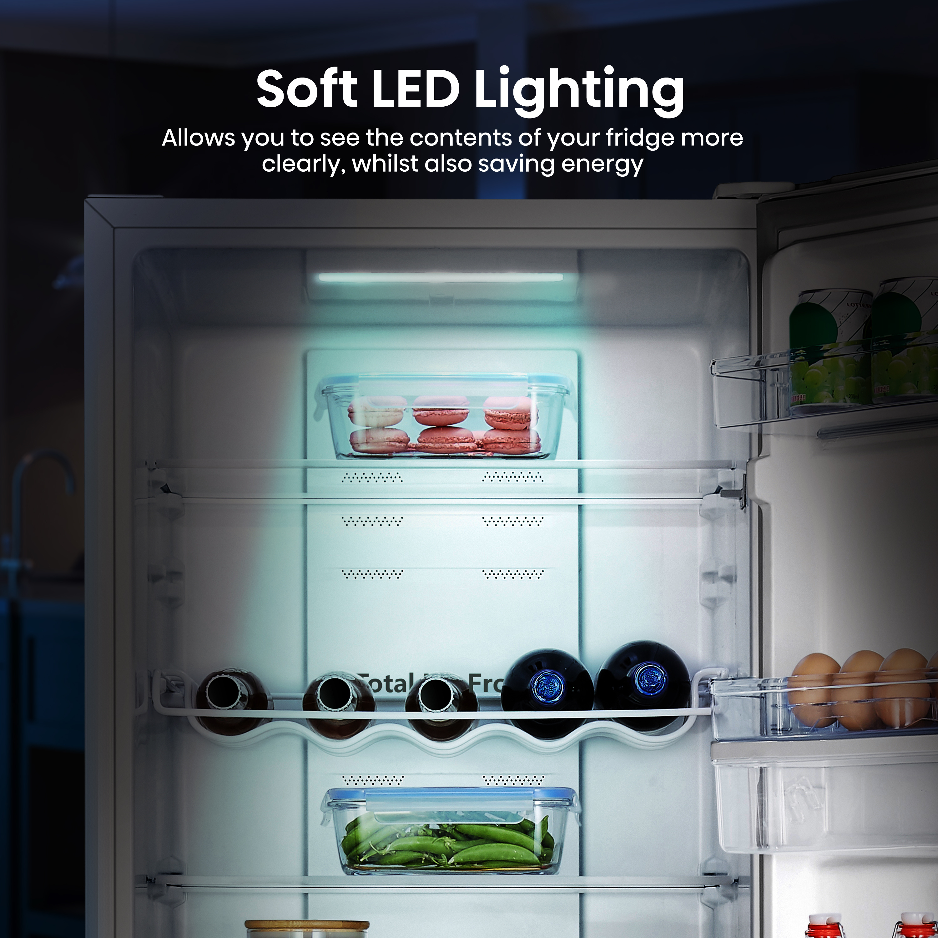 Hisense RB327N4WWE 50/50 Total No Frost Fridge Freezer - White thumbnail image