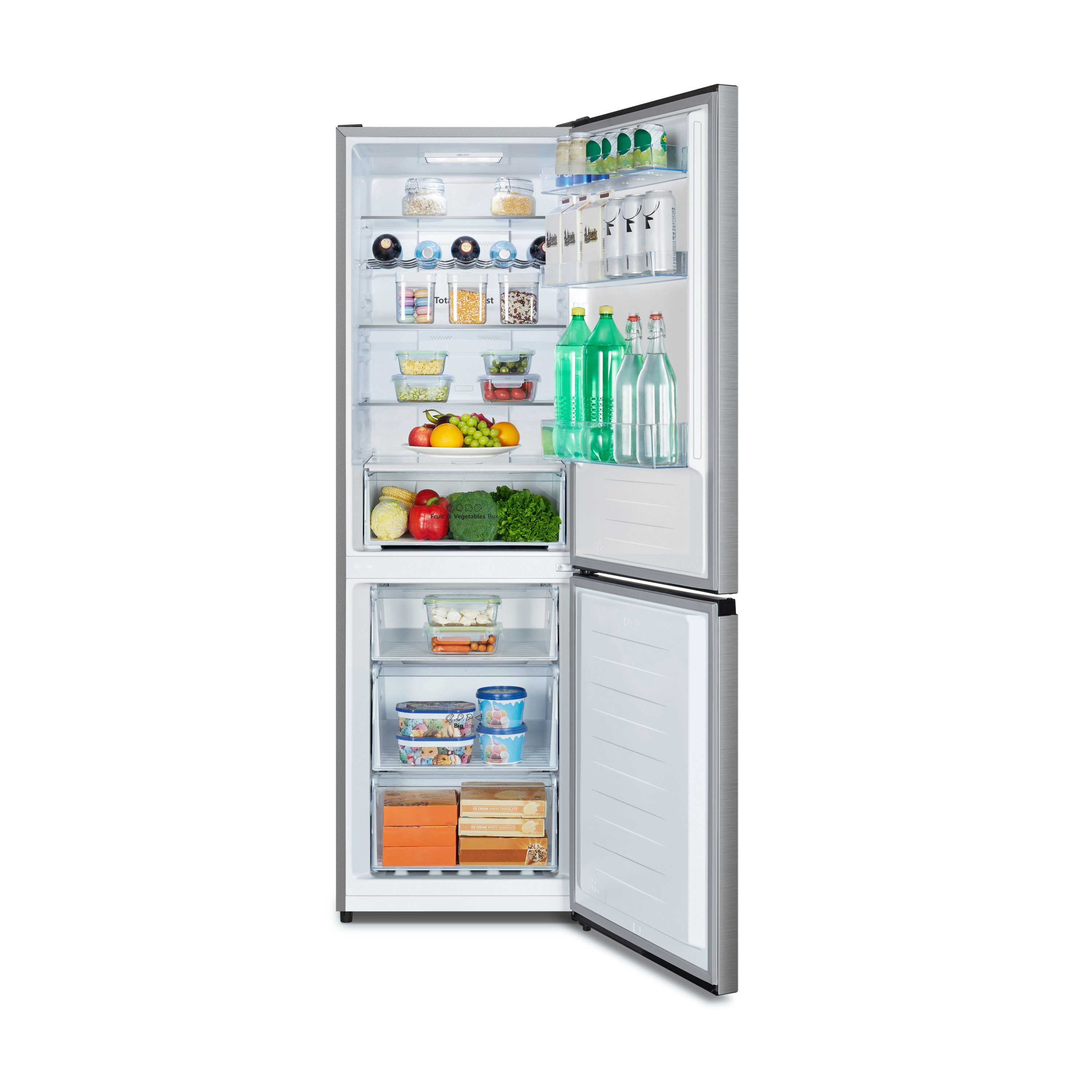 Hisense RB395N4BCE 60/40 Total No Frost Fridge Freezer - Stainless Steel  thumbnail image