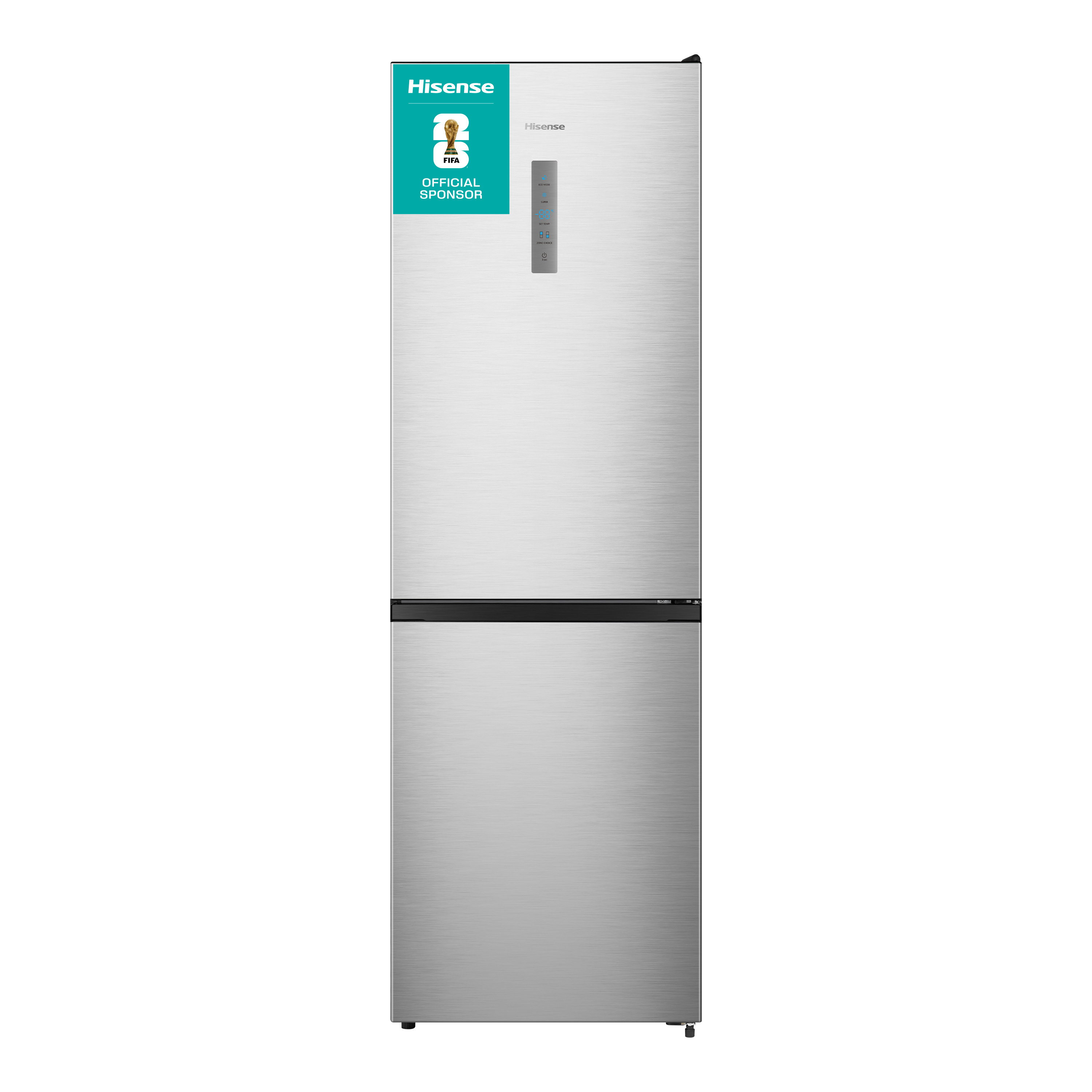 Hisense RB395N4BCE 60/40 Total No Frost Fridge Freezer - Stainless Steel  thumbnail image