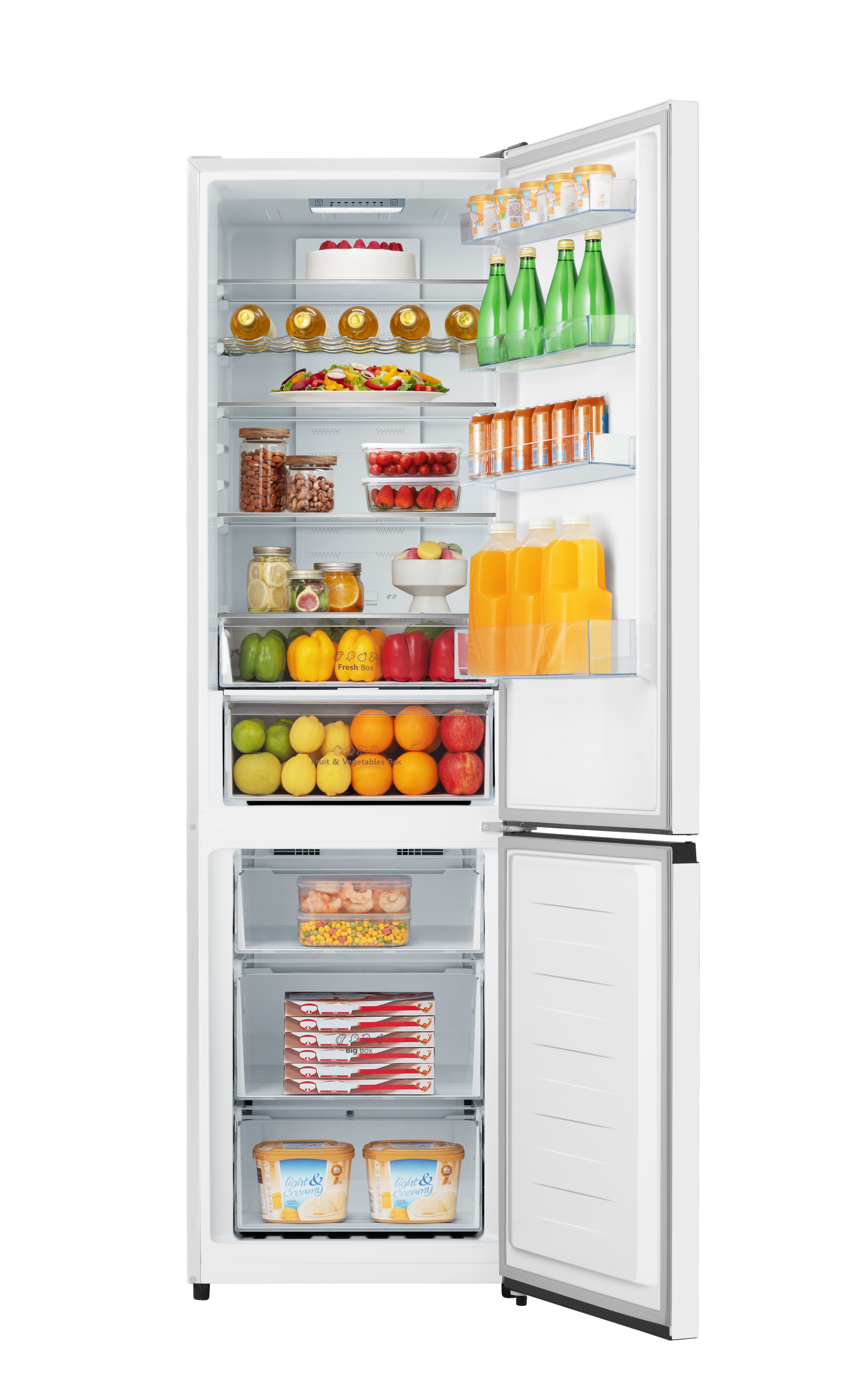 Hisense RB435N4BWE 59.5cm 60/40 Total No Frost Fridge Freezer - White thumbnail image