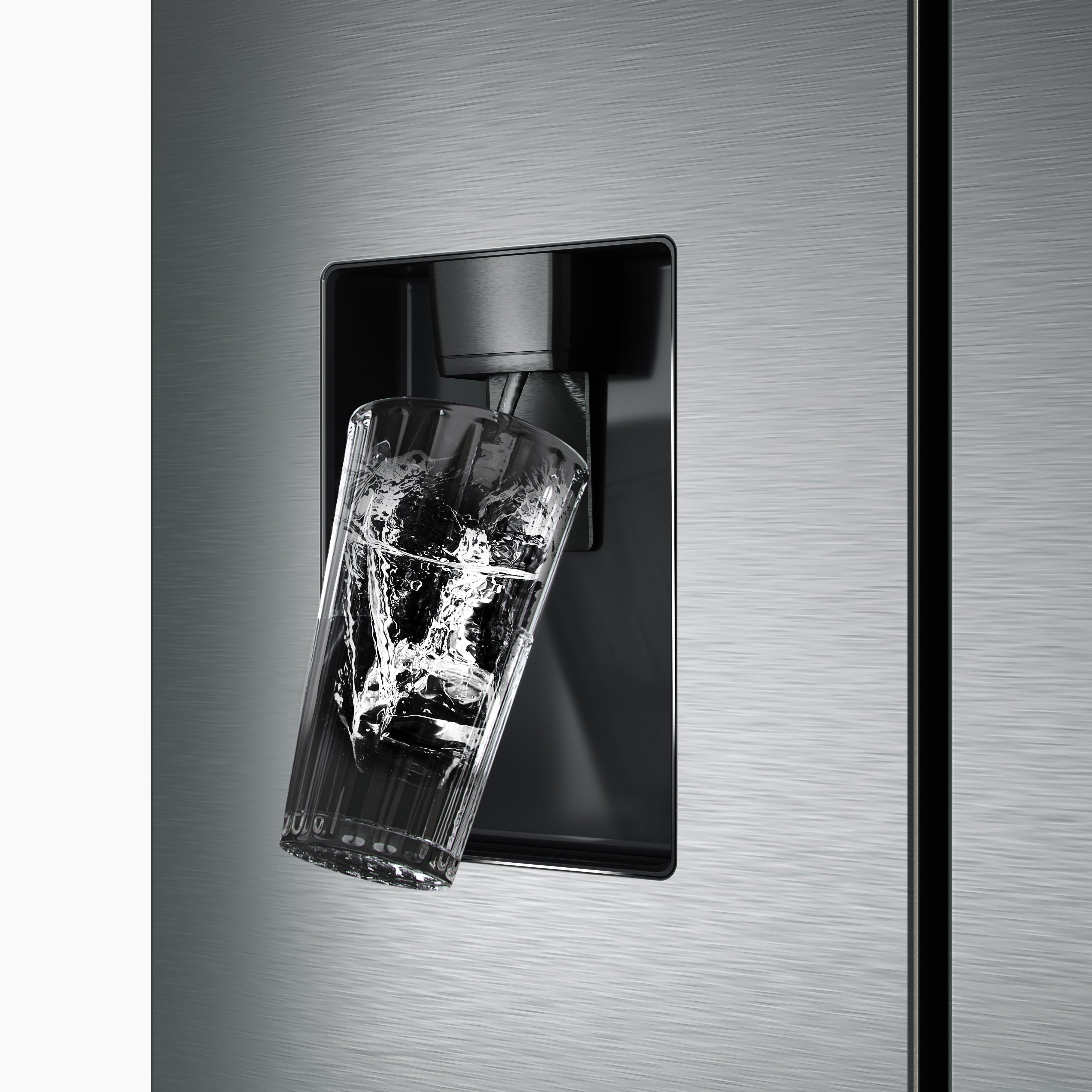 Hisense RF632N4WIE 70.4cm 60/40 Frost Free American Fridge Freezer - Stainless Steel thumbnail image