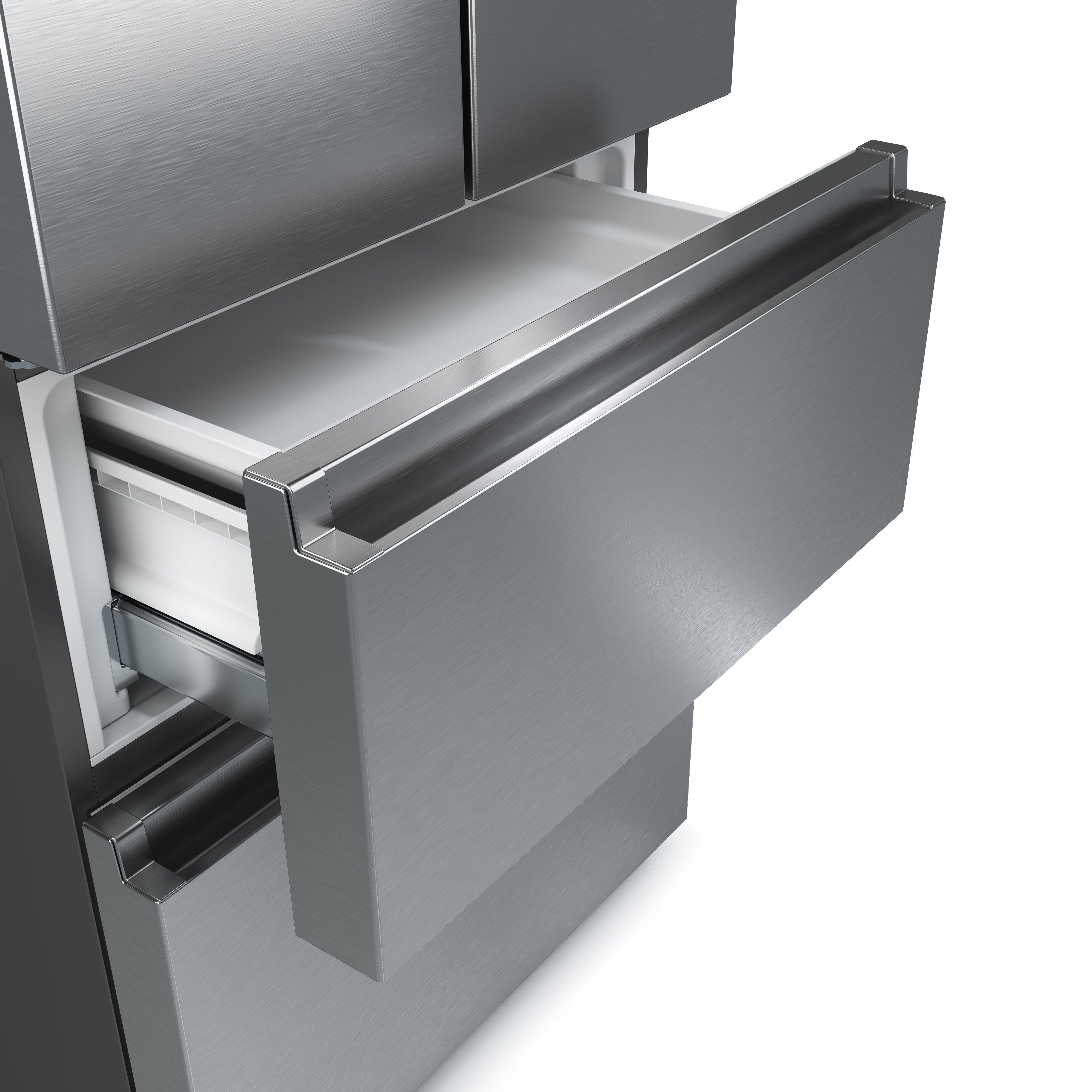 Hisense RF632N4WIE 70.4cm 60/40 Frost Free American Fridge Freezer - Stainless Steel thumbnail image