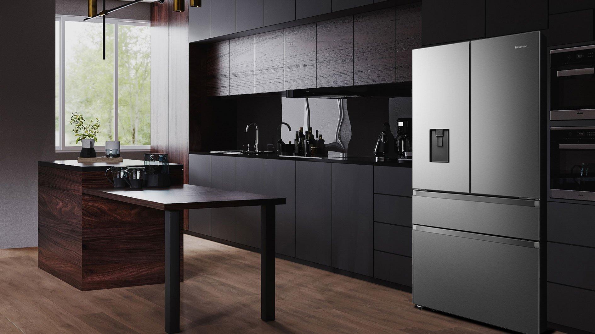 Hisense RF749N4WIF PureFlat Fridge Freezer - Stainless Steel thumbnail image