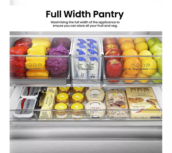 Hisense RF815N4SESE Total No Frost Plumbed American Fridge Freezer - Silver thumbnail image