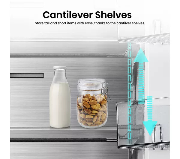 Hisense RF815N4SESE Total No Frost Plumbed American Fridge Freezer - Silver thumbnail image