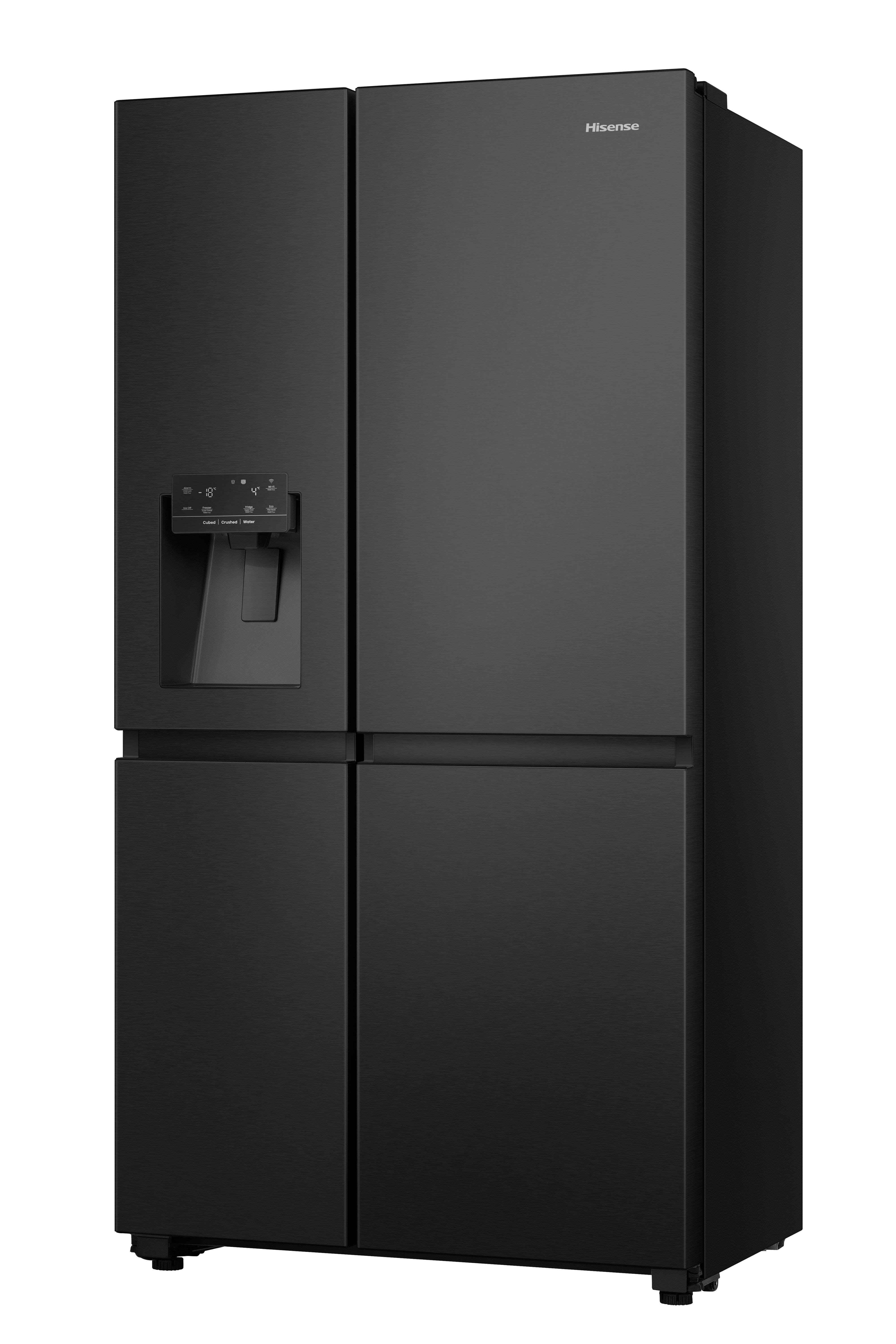 Hisense RS818N4IFE 91cm 50/50 Frost Free American Fridge Freezer - Black Stainless Steel thumbnail image