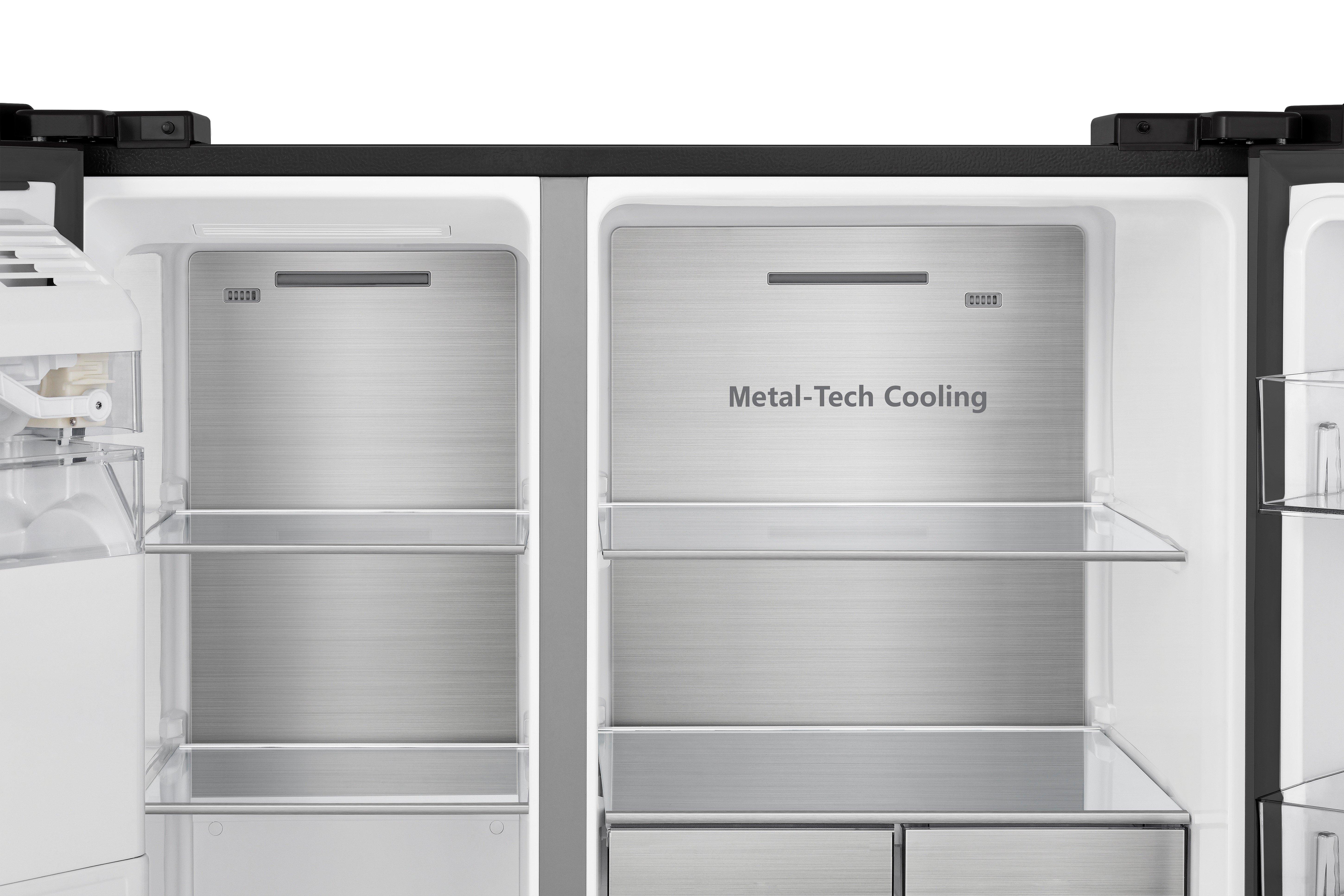 Hisense RS818N4IFE 91cm 50/50 Frost Free American Fridge Freezer - Black Stainless Steel thumbnail image