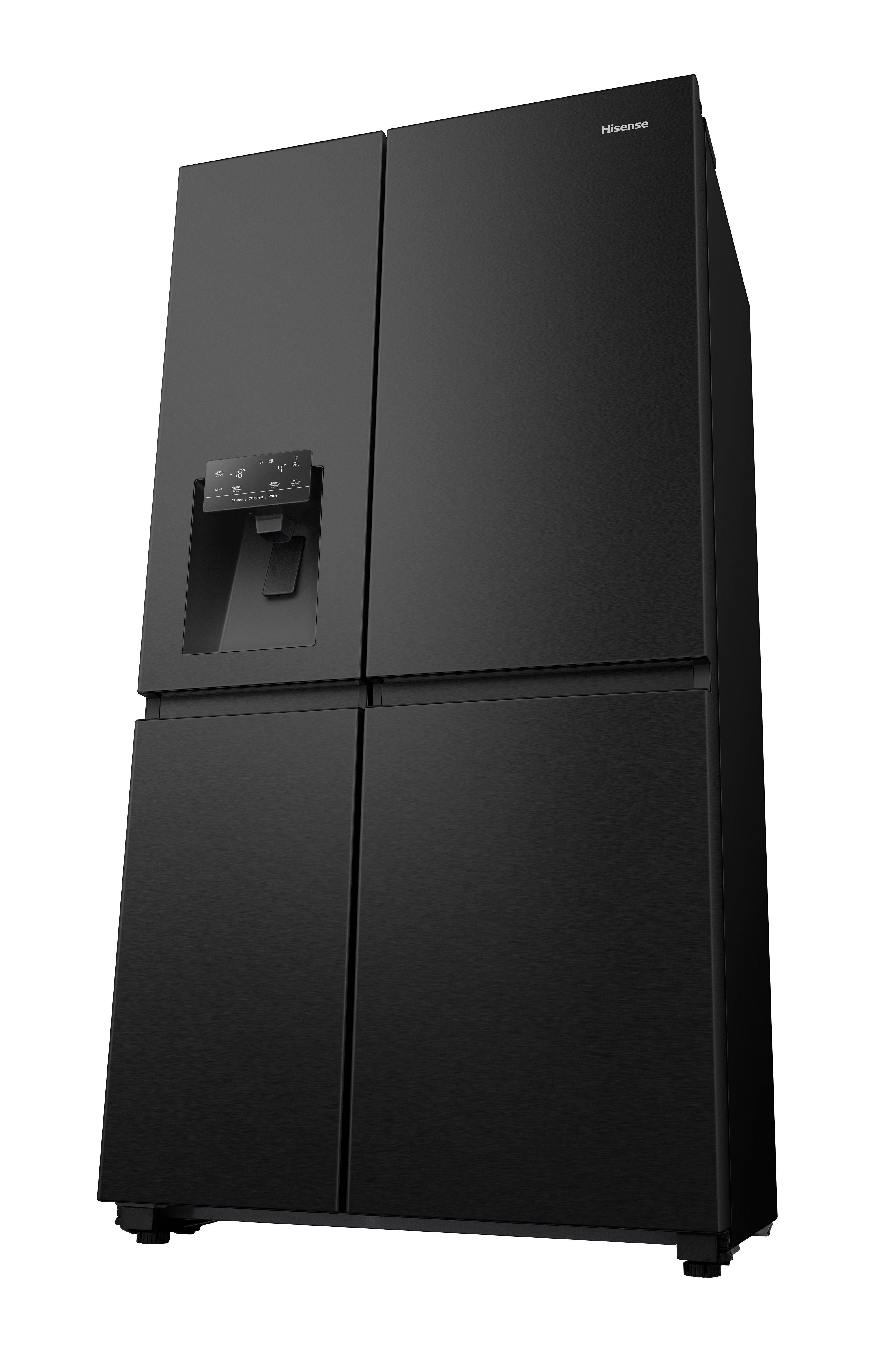 Hisense RS818N4IFE 91cm 50/50 Frost Free American Fridge Freezer - Black Stainless Steel thumbnail image