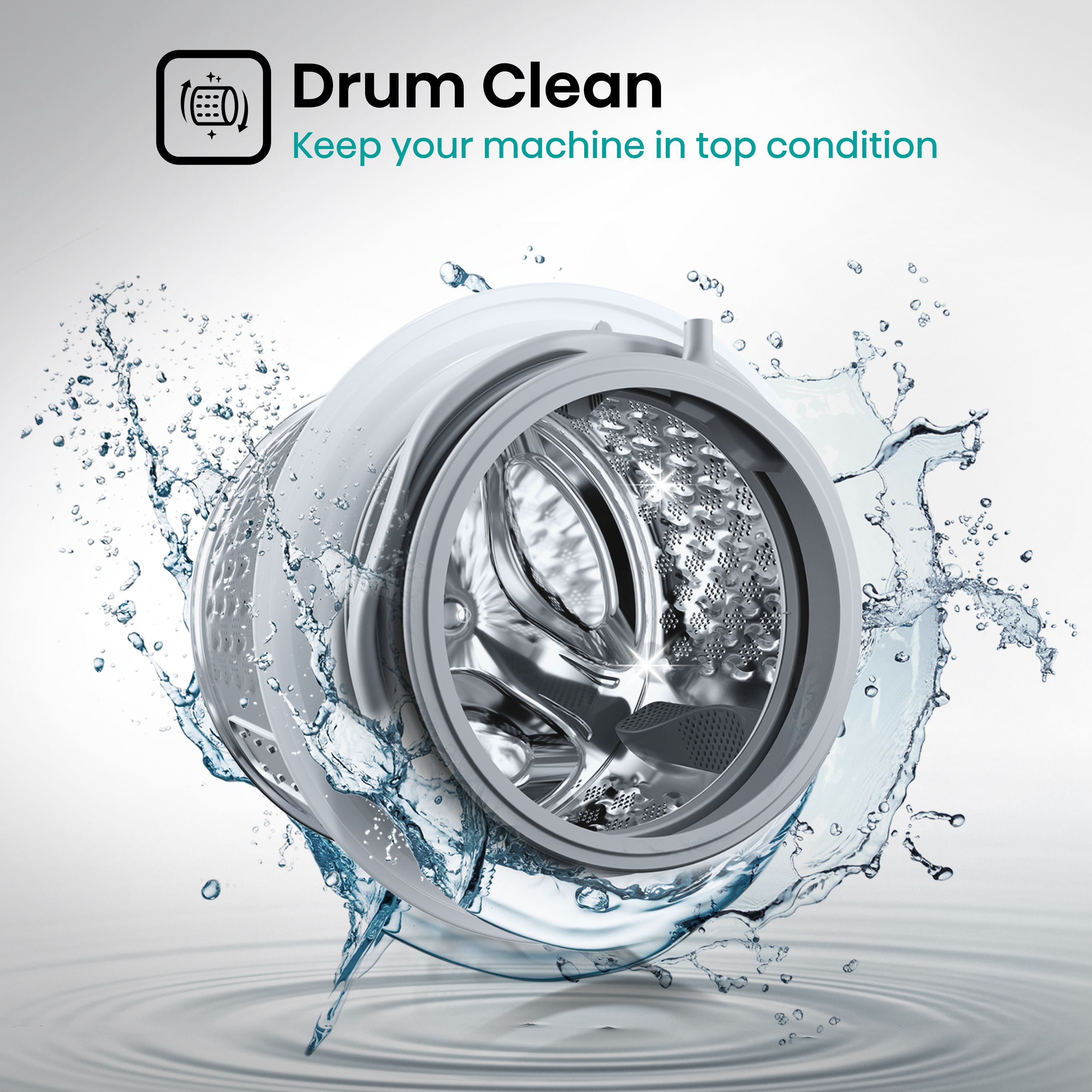 Hisense WDQA8014EVJM 8kg/5kg 1400 Spin  Washer Dryer - White thumbnail image