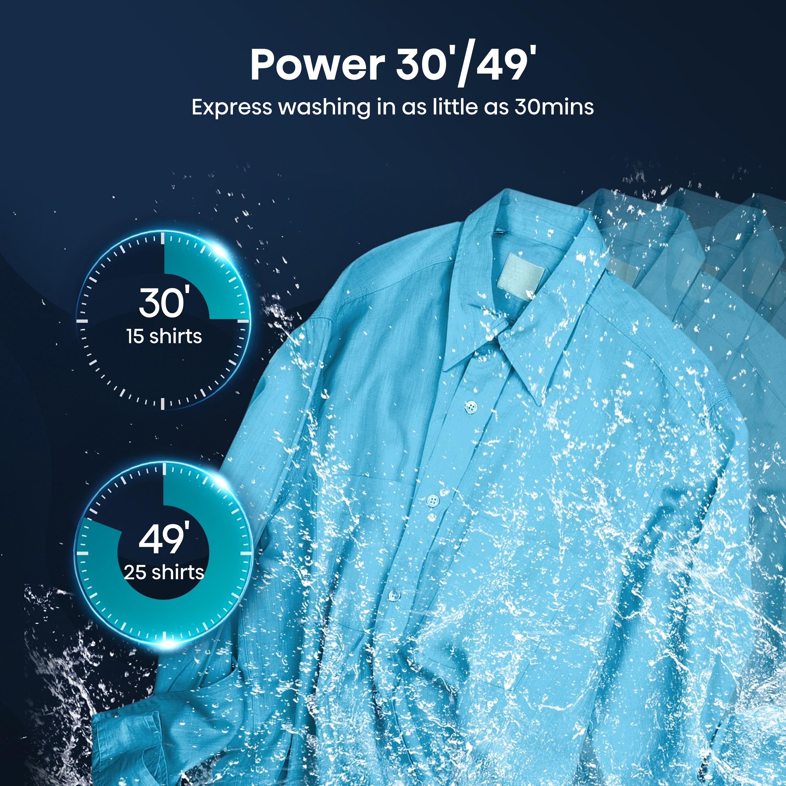 Hisense WF1Q8041BW 8kg 1400 Spin, Steam Washing Machine - White thumbnail image
