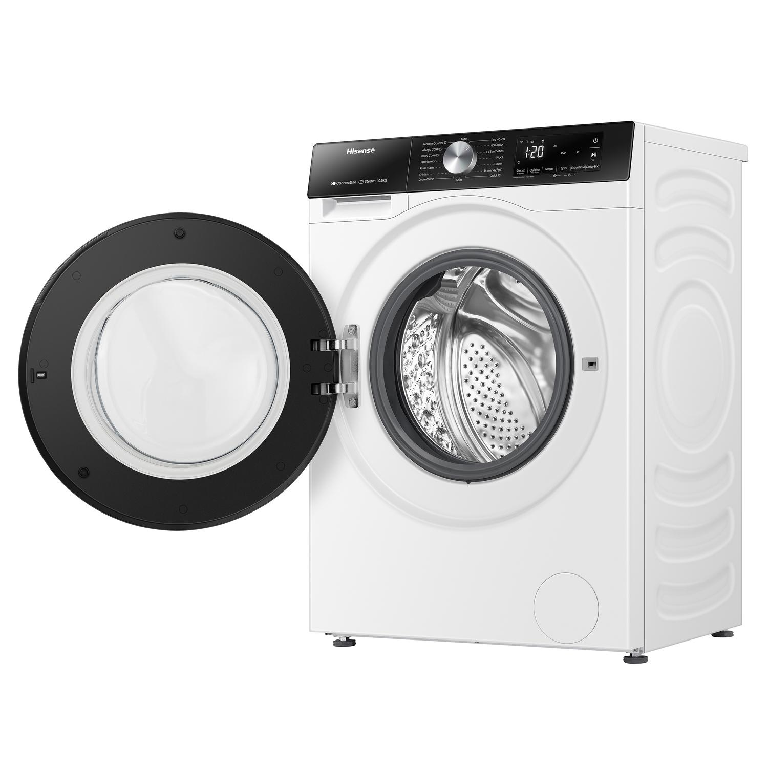 Hisense WF3S1043BW3 10.5kg 1400 Spin Washing Machine thumbnail image