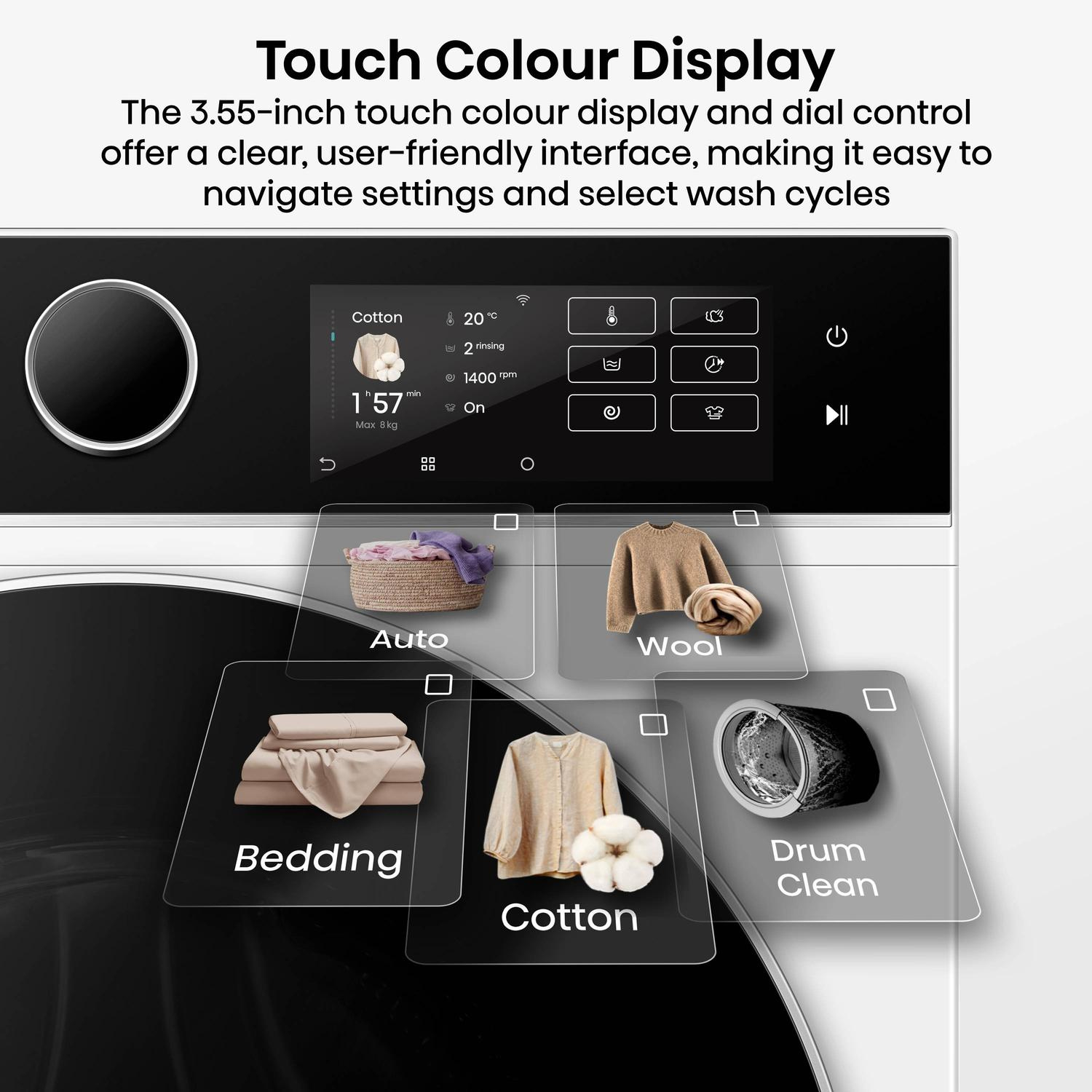 Hisense WF5I9043BWFS 9kg 1400 Spin Washing Machine thumbnail image