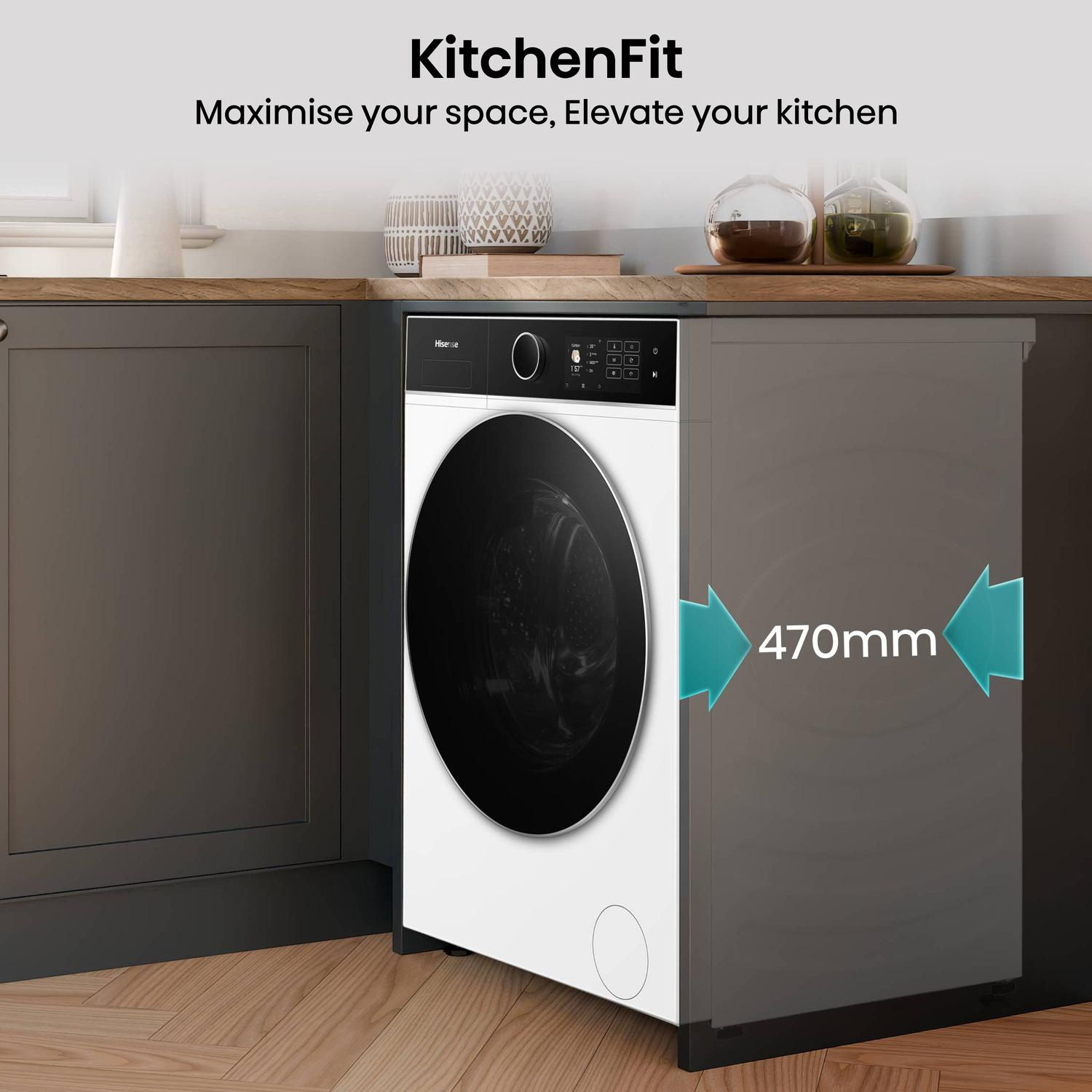 Hisense WF5I9043BWFS 9kg 1400 Spin Washing Machine thumbnail image