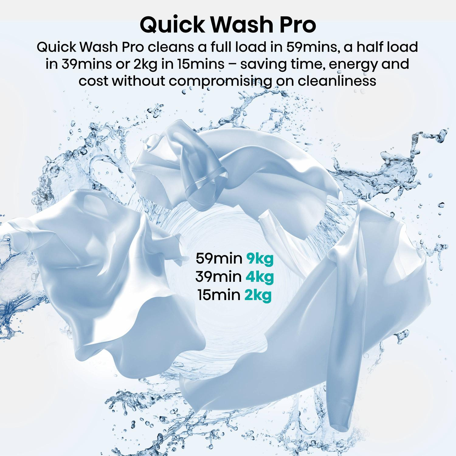 Hisense WF5I9043BWFS 9kg 1400 Spin Washing Machine thumbnail image