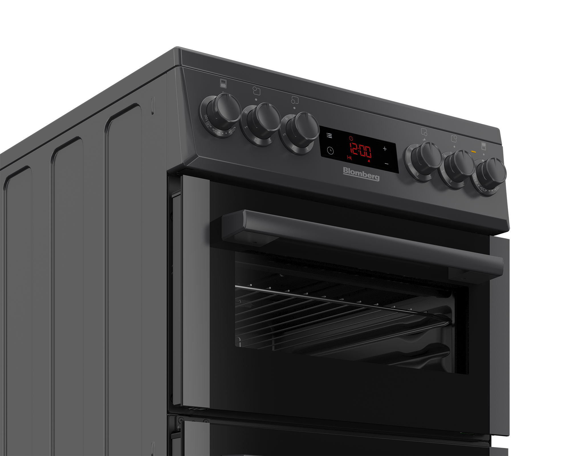 Blomberg HKS951N 50cm Double Oven Electric Cooker with Ceramic Hob - Anthracite thumbnail image