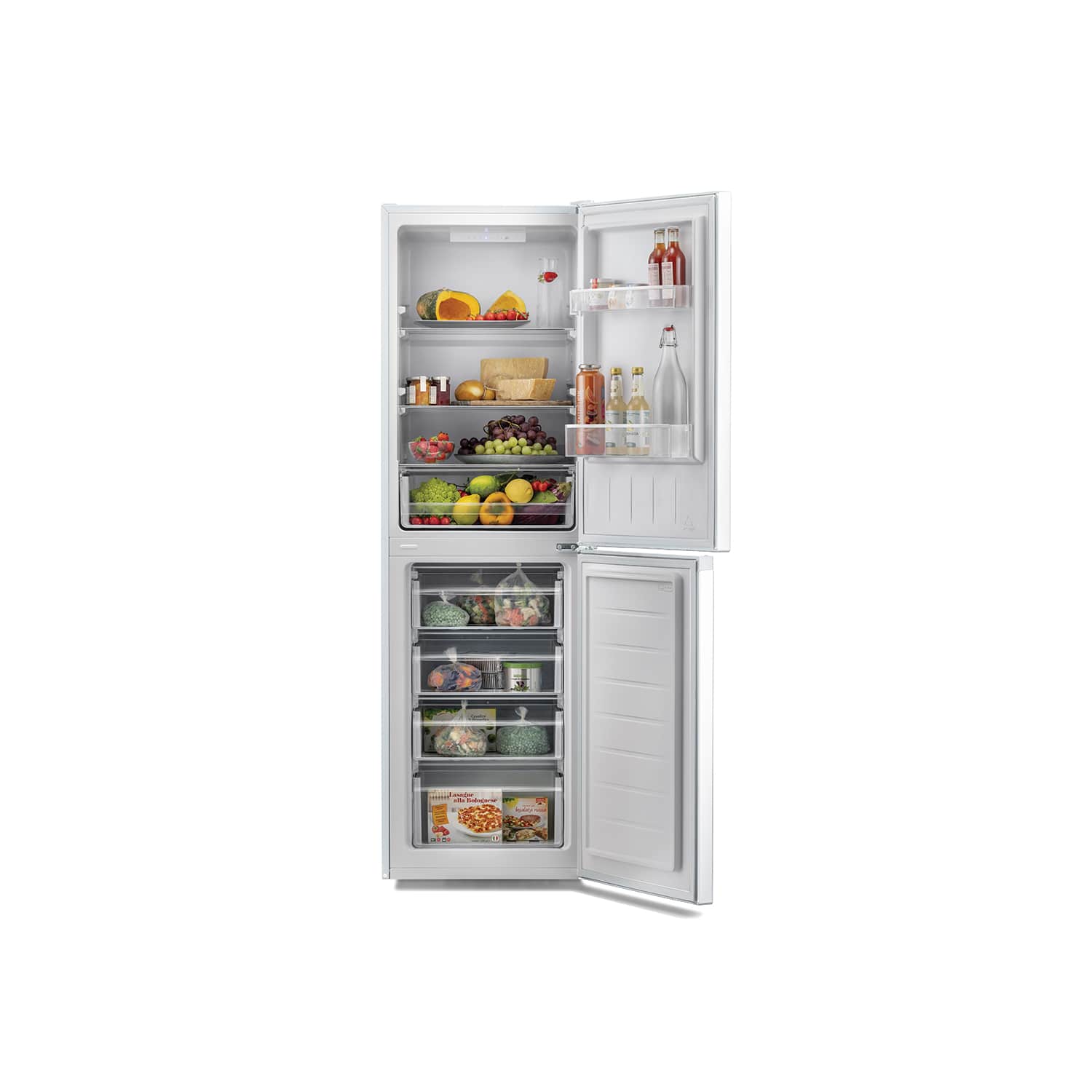 Hoover HMCL5172WKN 54cm Low Frost Fridge Freezer - White thumbnail image