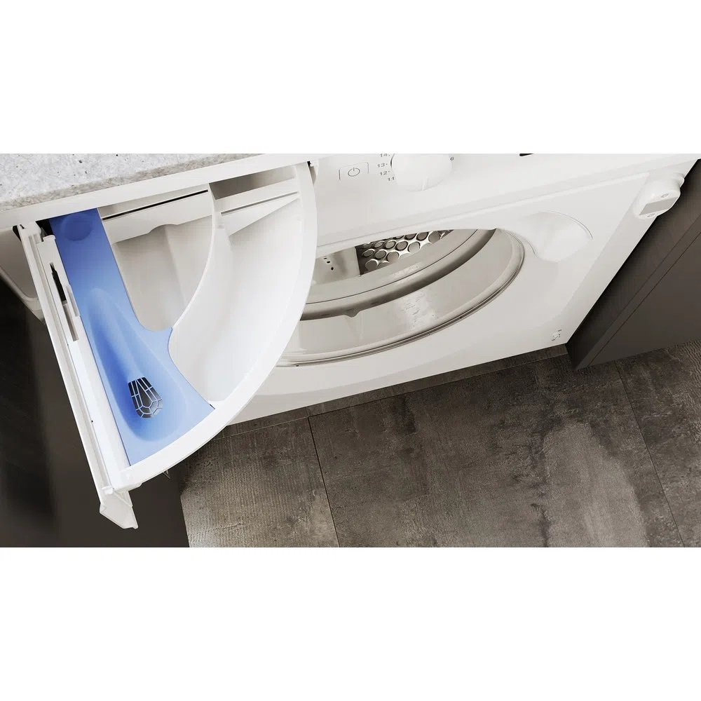 Hotpoint BIWDHG861485 8kg/6kg 1400 Spin Integrated Washer Dryer - White thumbnail image