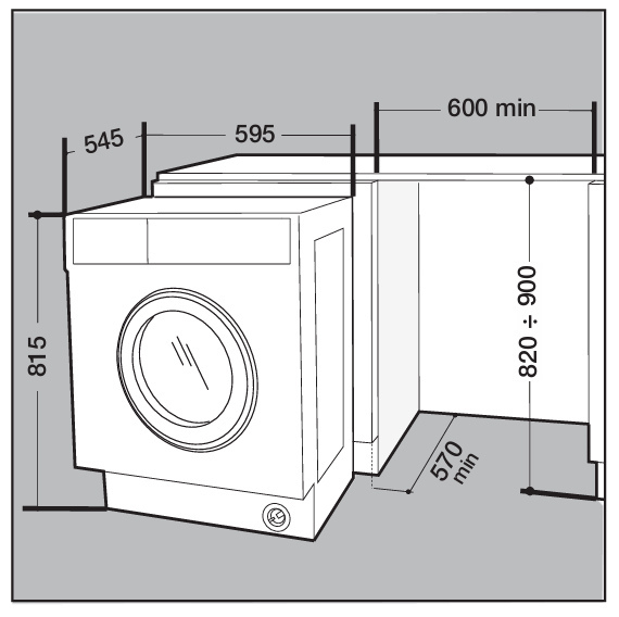 Hotpoint BIWDHG861485 8kg/6kg 1400 Spin Integrated Washer Dryer - White thumbnail image