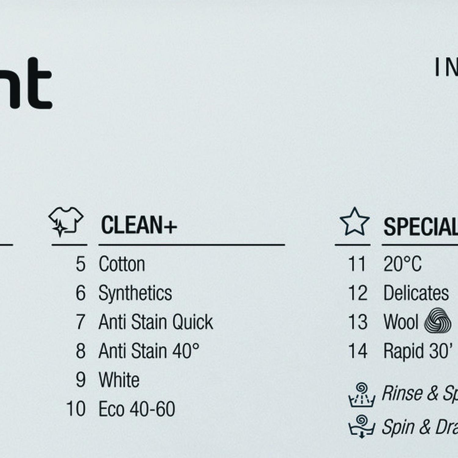 Hotpoint BIWDHG961485 9kg/6kg 1400 Spin Integrated Washer Dryer - White thumbnail image