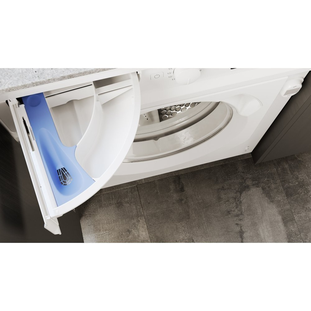 Hotpoint BIWDHG961485 9kg/6kg 1400 Spin Integrated Washer Dryer - White thumbnail image