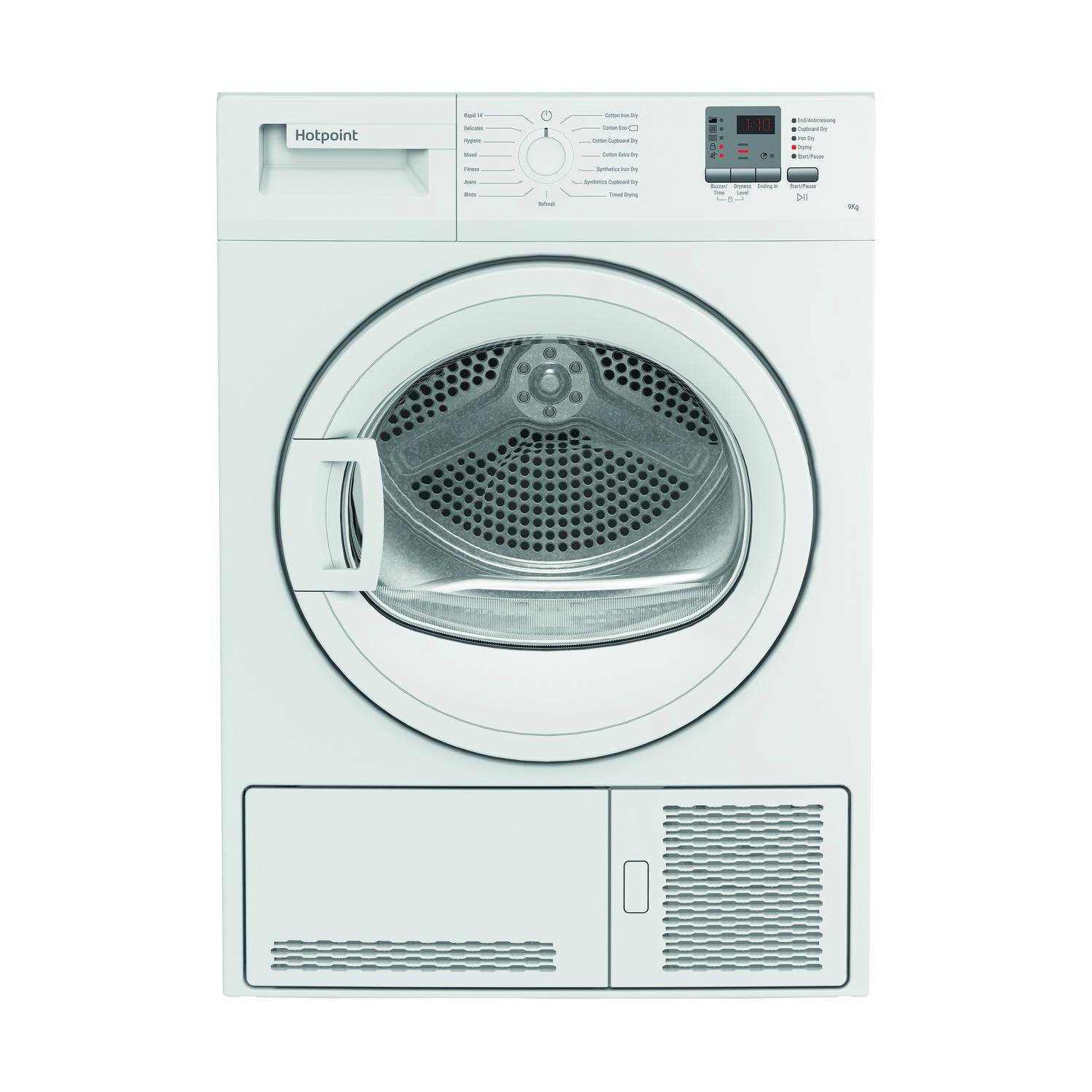 Hotpoint CHDC92WWGDUK 9kg Condenser Tumble Dryer - White thumbnail image