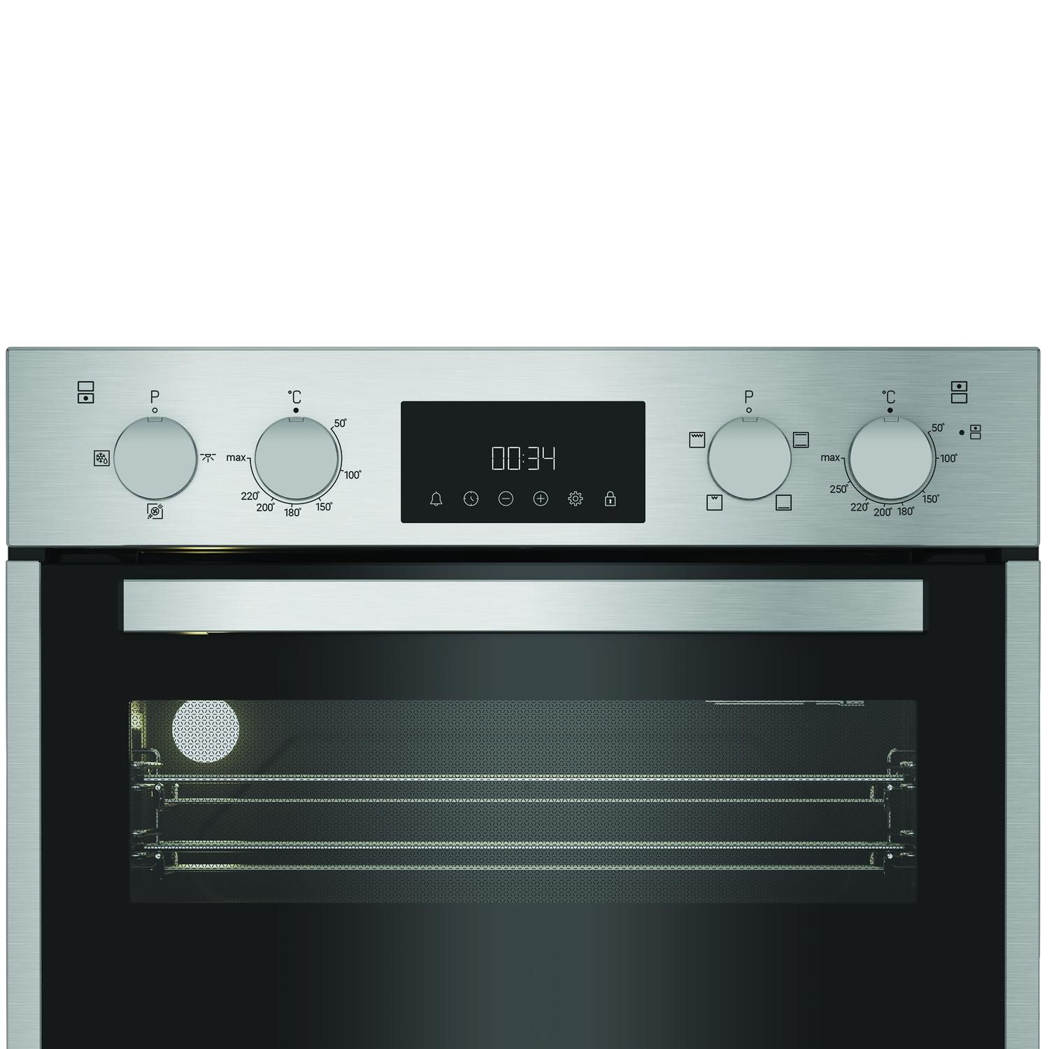 Hotpoint DIH10DIX 59.4cm Built In Electric Double Oven - Silver thumbnail image