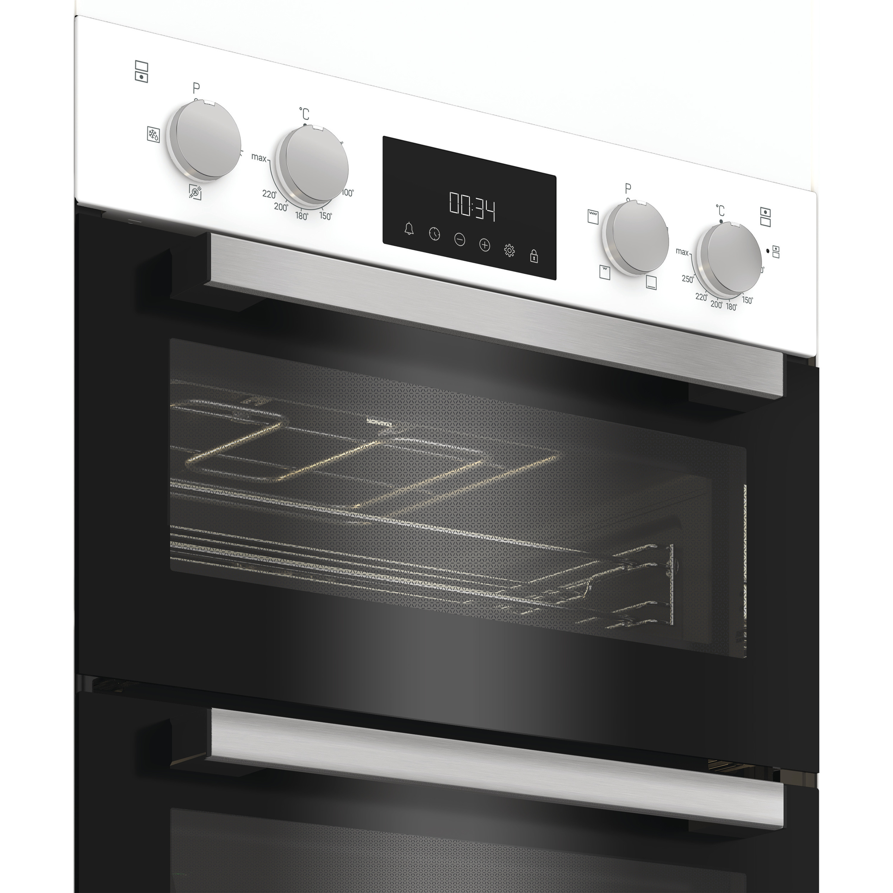 Hotpoint DIH10DW 89cm Built In Electric Double Oven - White thumbnail image