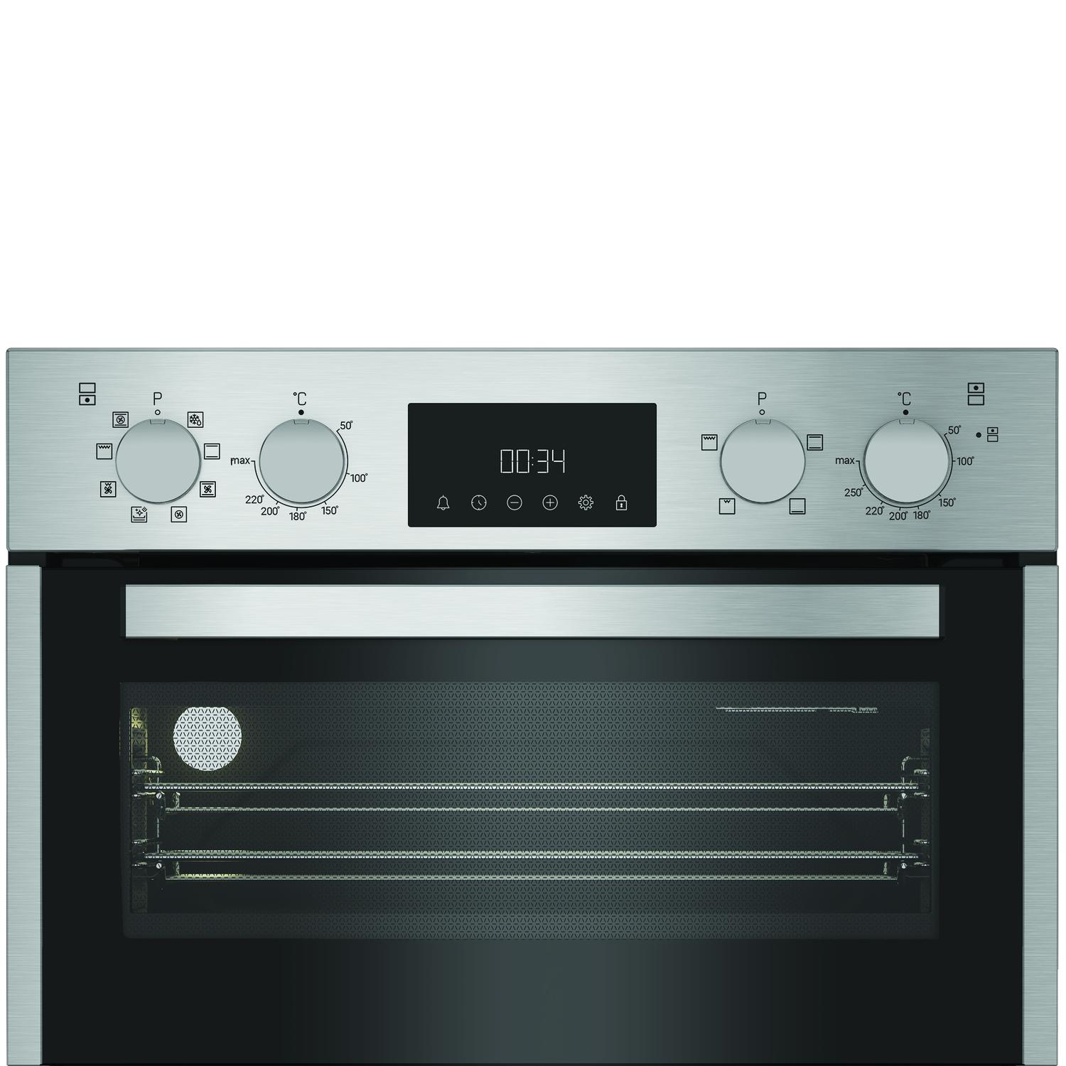Hotpoint DIH82DIX 59.4cm Built In Electric Double Oven - Stainless Steel thumbnail image
